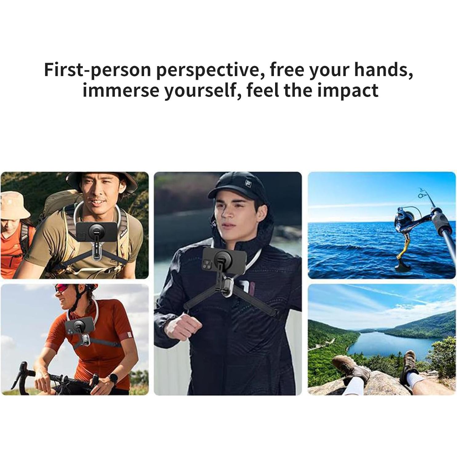 Soporte Magnético para Cuello Mechrig para Smartphones - Manos Libres