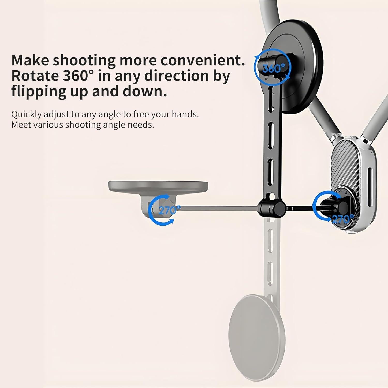 Soporte Magnético para Cuello Mechrig para Smartphones - Manos Libres