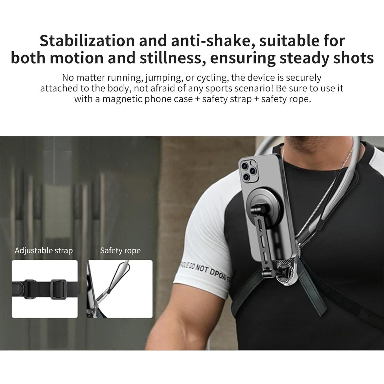 Soporte Magnético para Cuello Mechrig para Smartphones - Manos Libres