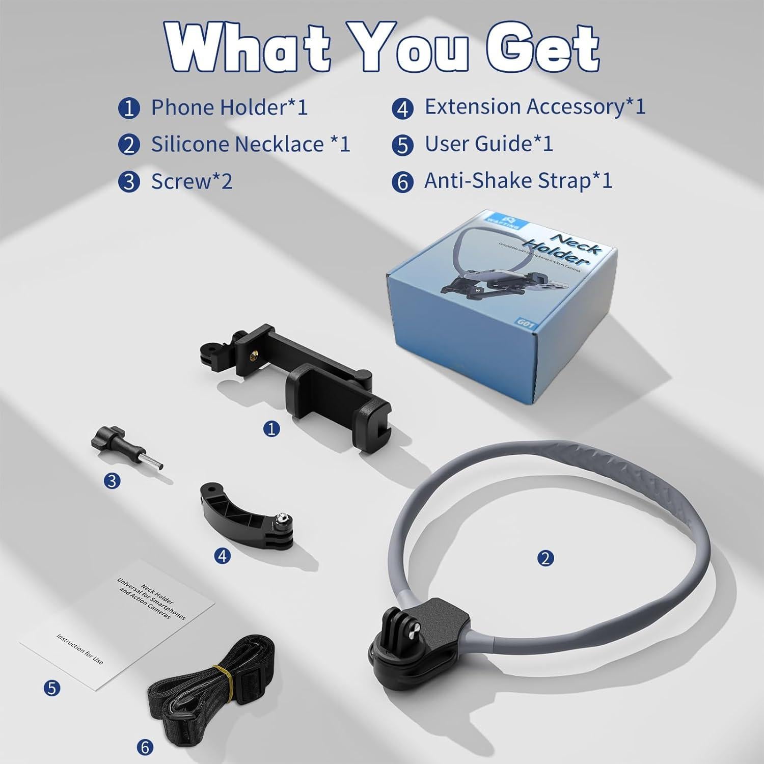 Soporte de Cuello para Teléfono WAFTING Q12 Manos Libres