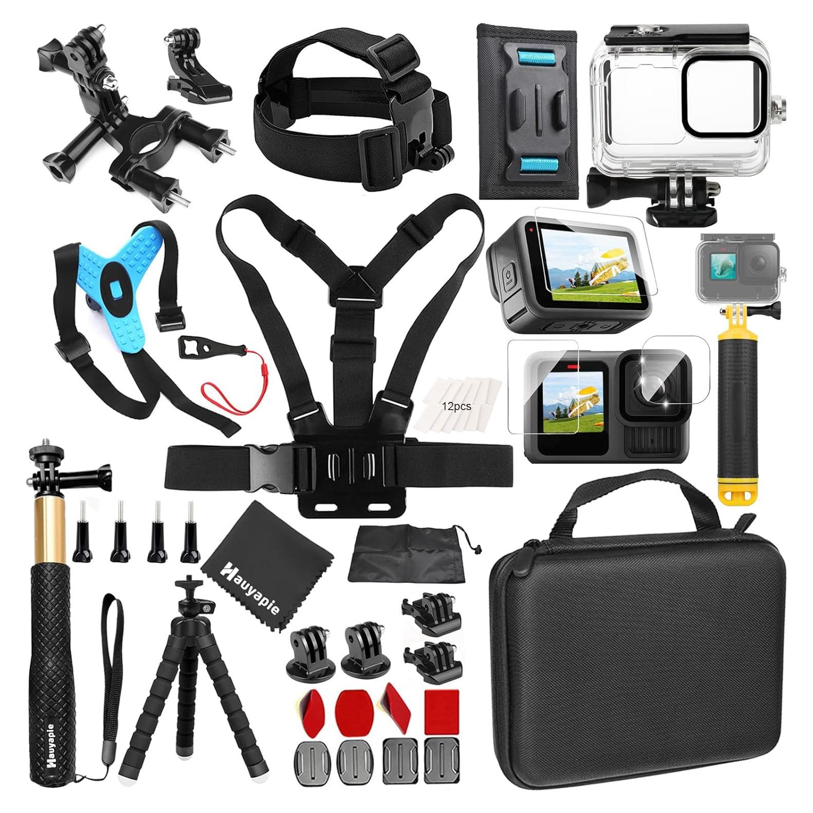 Kit de Accesorios para GoPro Hero 13/12/11/10/9 - Estuche Impermeable 40m