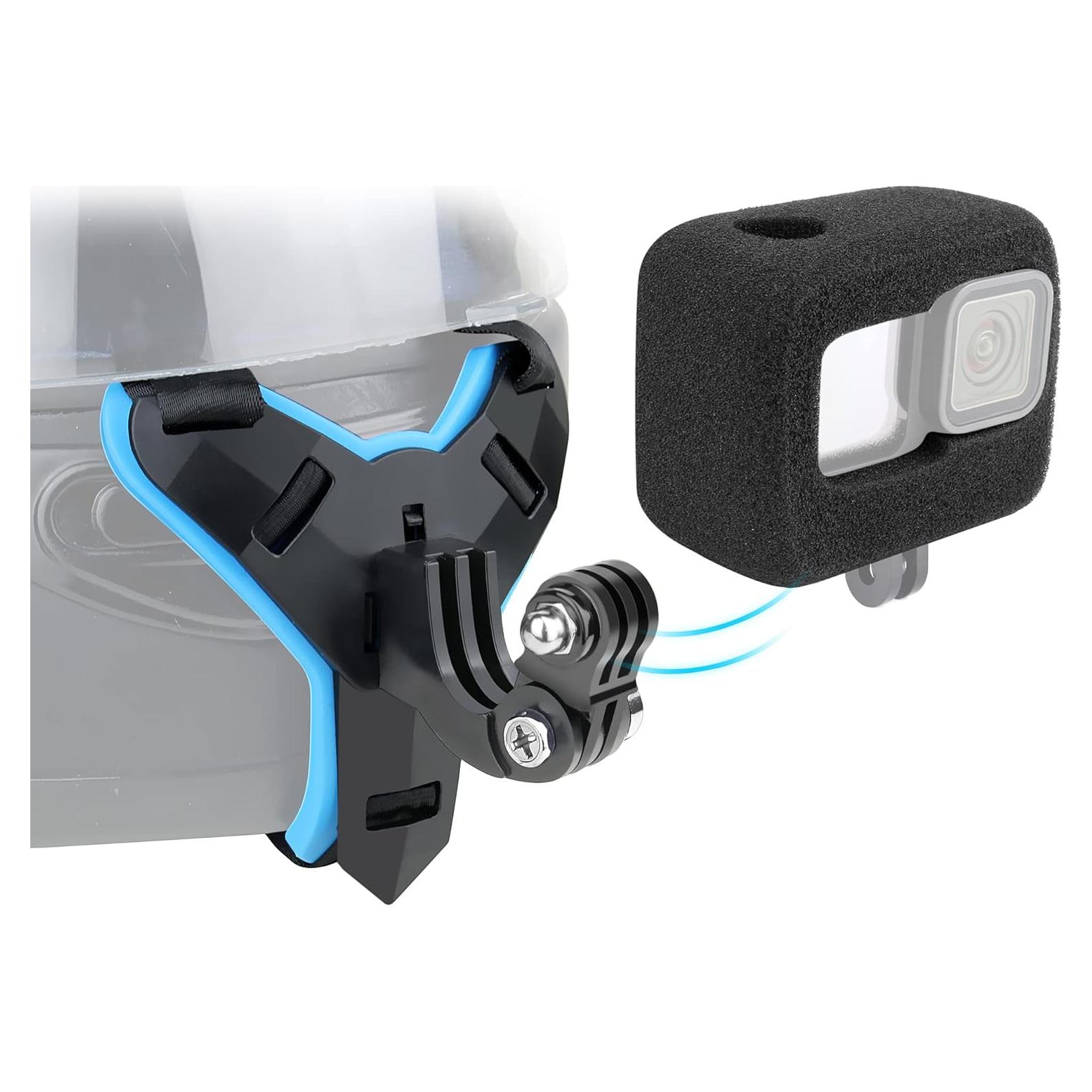 Soporte para casco YALLSAME con parabrisas para GoPro 9-13