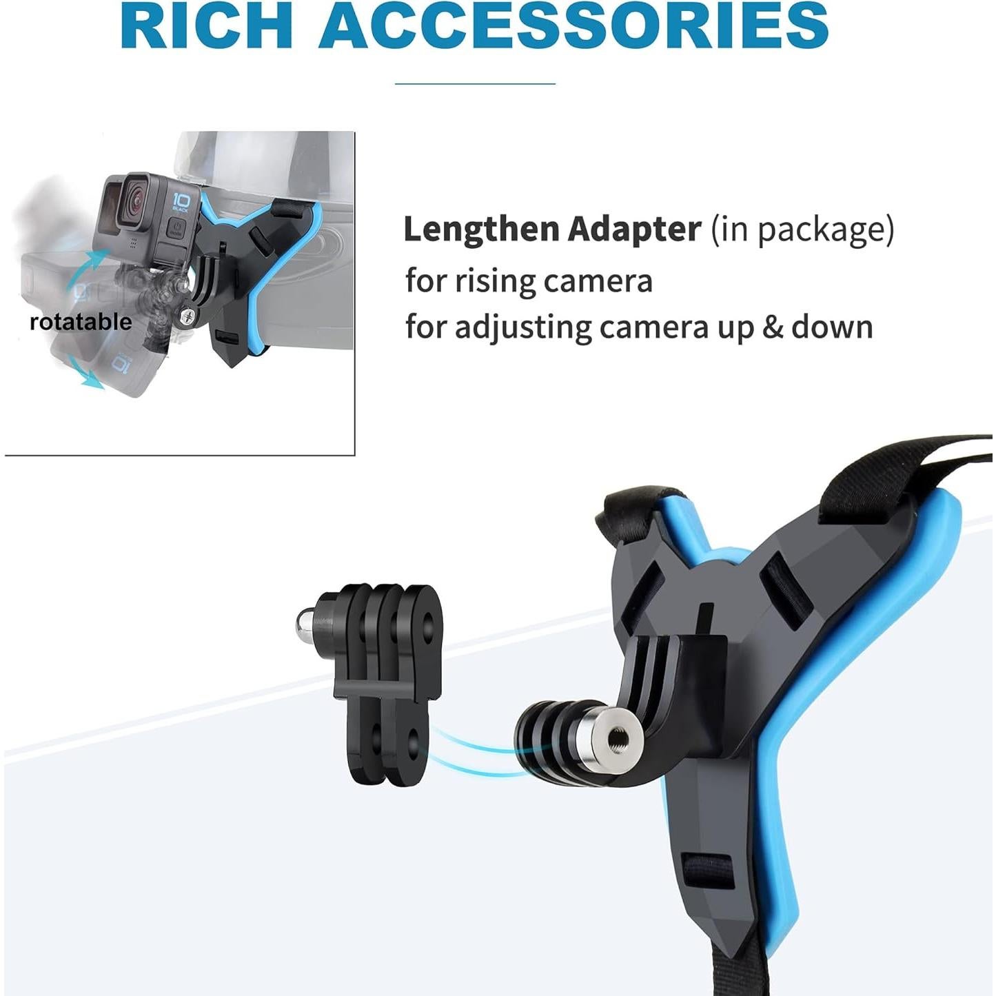 Soporte para casco YALLSAME con parabrisas para GoPro 9-13