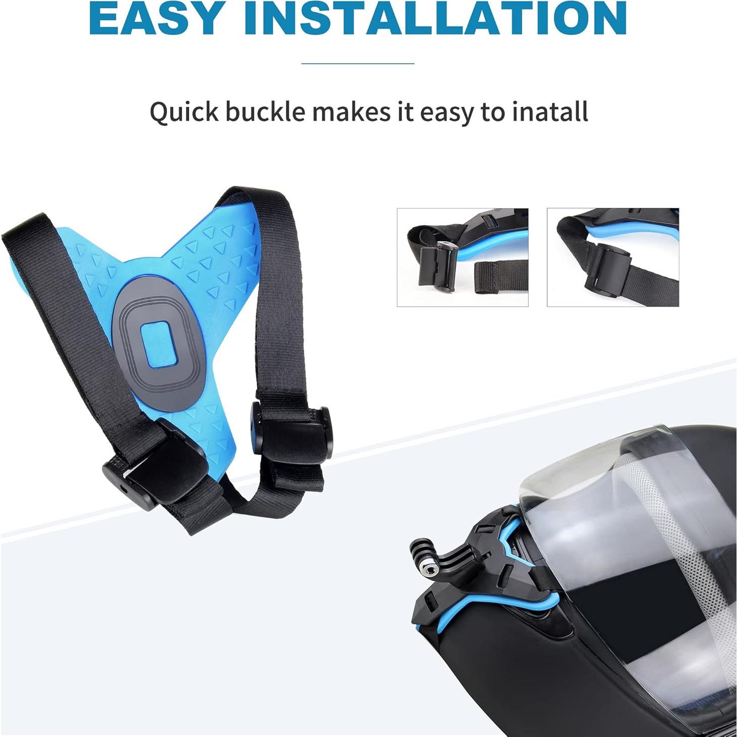 Soporte para casco YALLSAME con parabrisas para GoPro 9-13