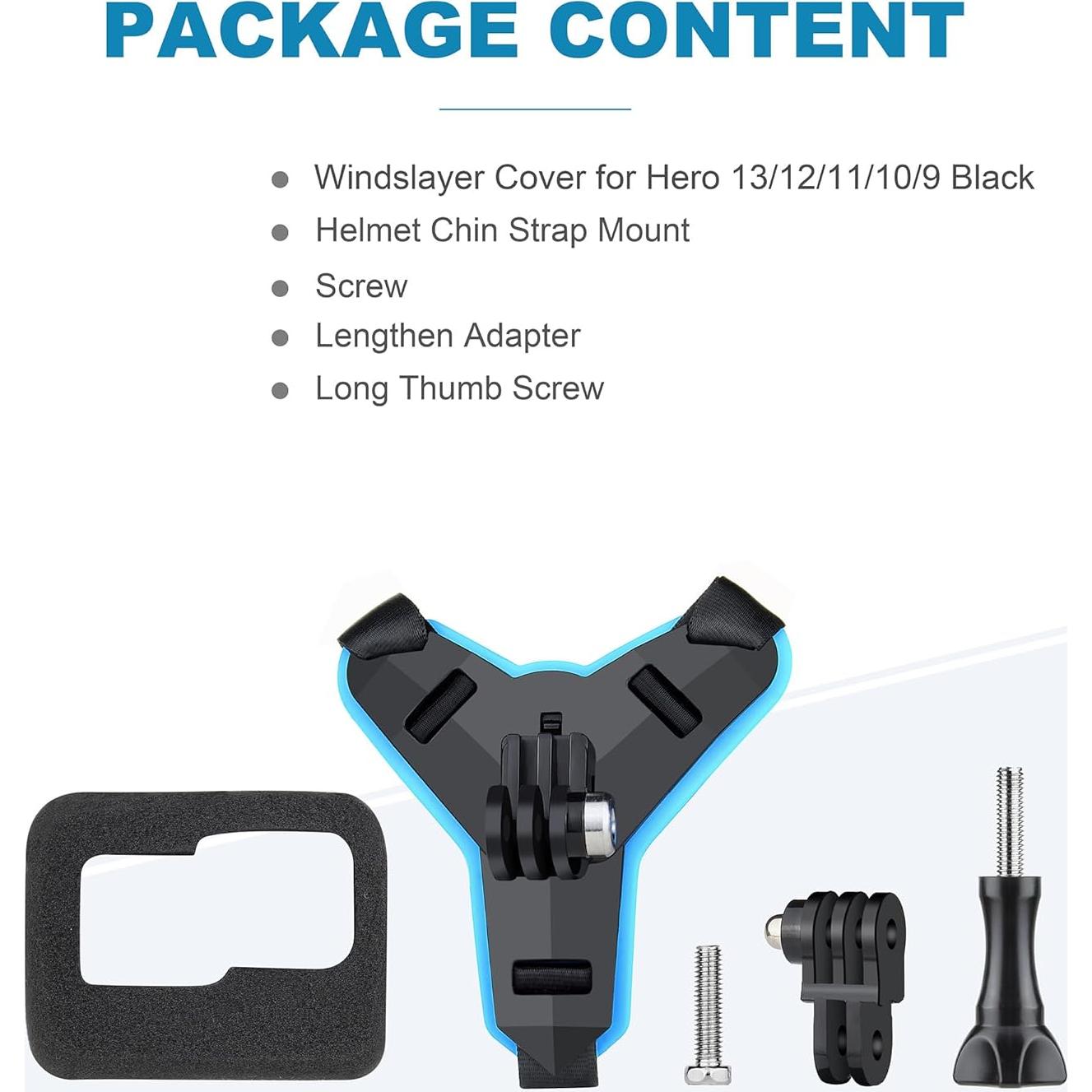 Soporte para casco YALLSAME con parabrisas para GoPro 9-13