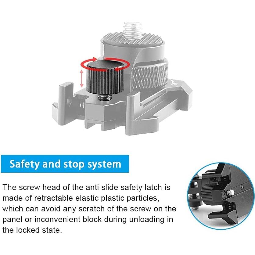 Soporte de Casco Aluminio 360° Forevercam para GoPro Hero