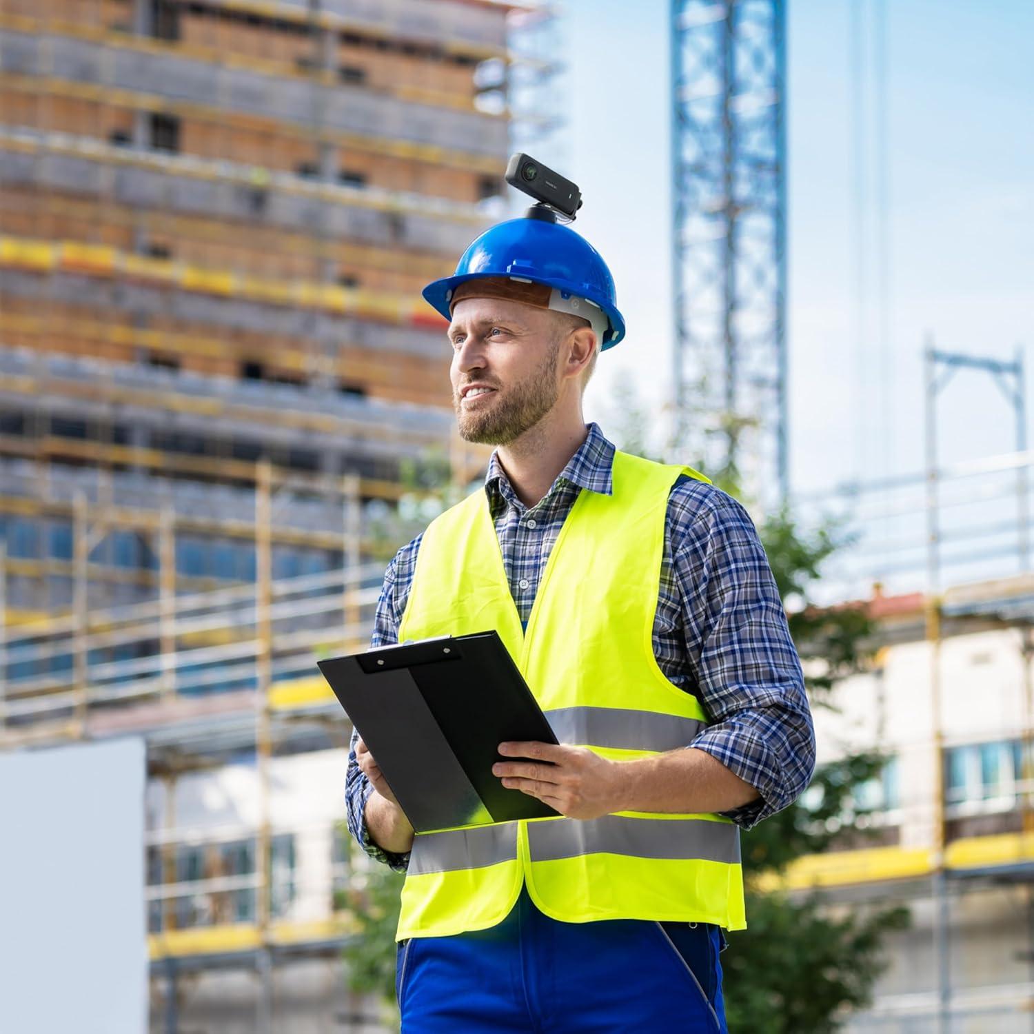Soporte para cámara de casco Insta360 - Aluminio ligero y antivibración