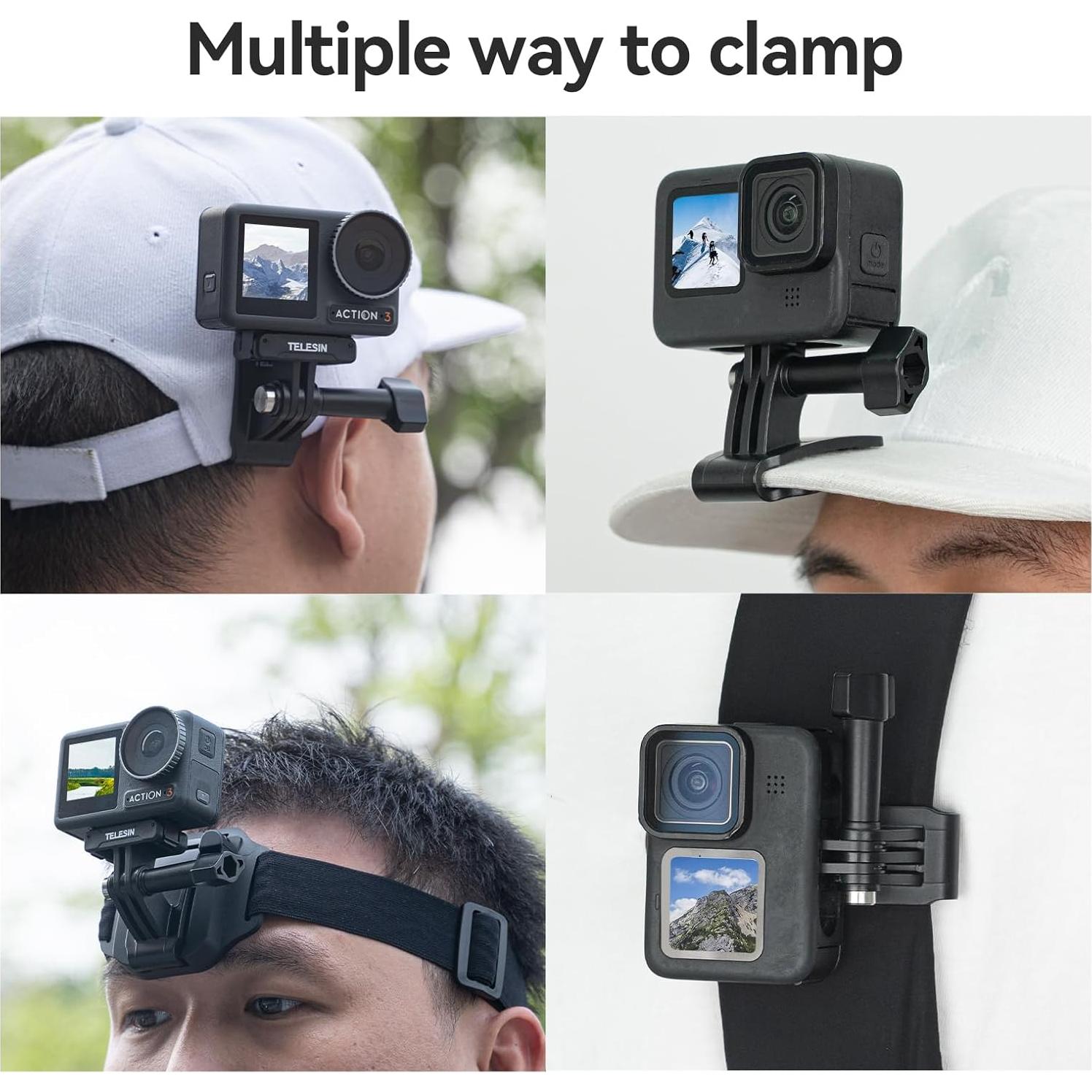 Soporte de Cabeza Adaptom QHM-001 para Teléfonos y GoPro