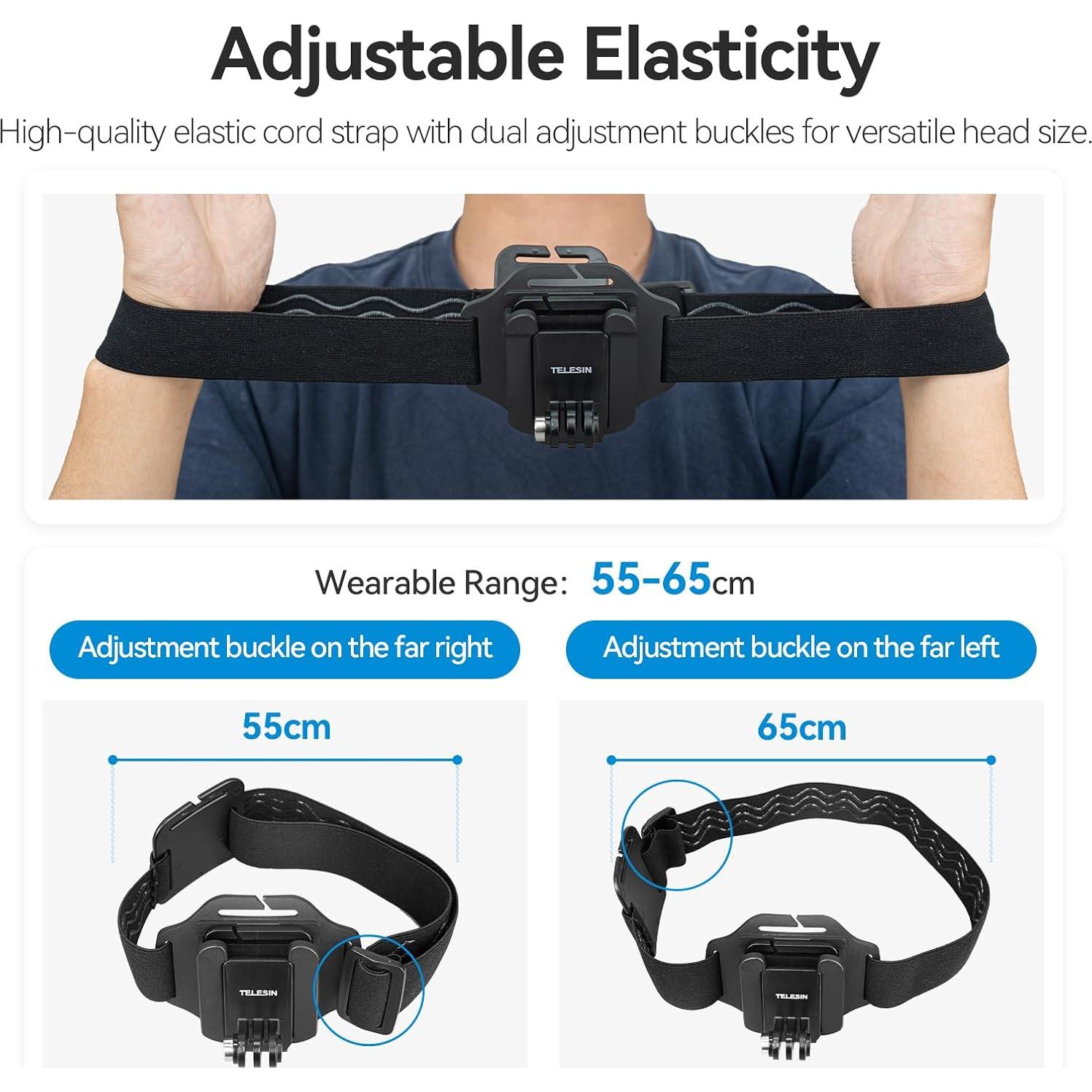 Soporte de Cabeza Adaptom QHM-001 para Teléfonos y GoPro