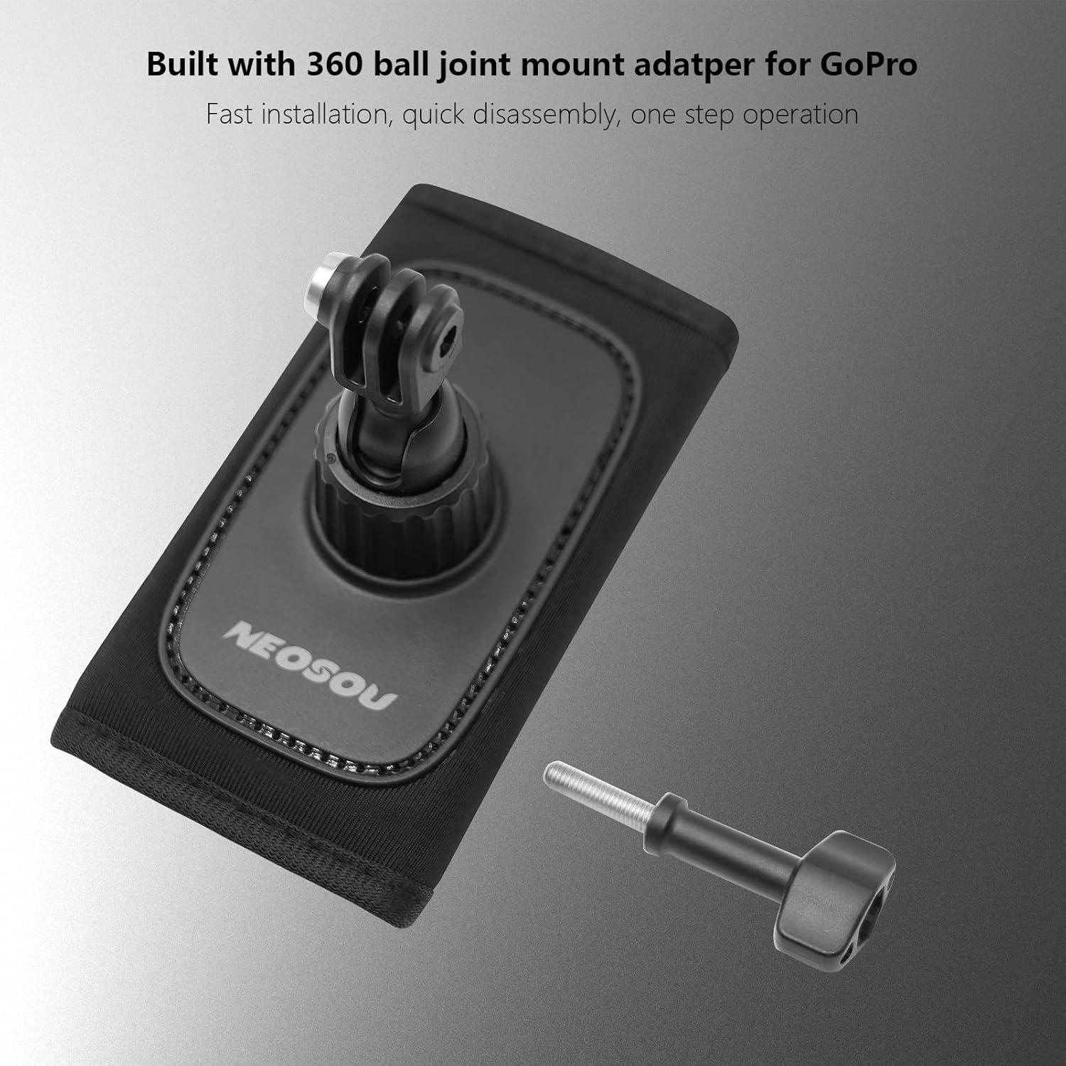 Soporte de Mochila NEOSOU 360° para GoPro e Insta360