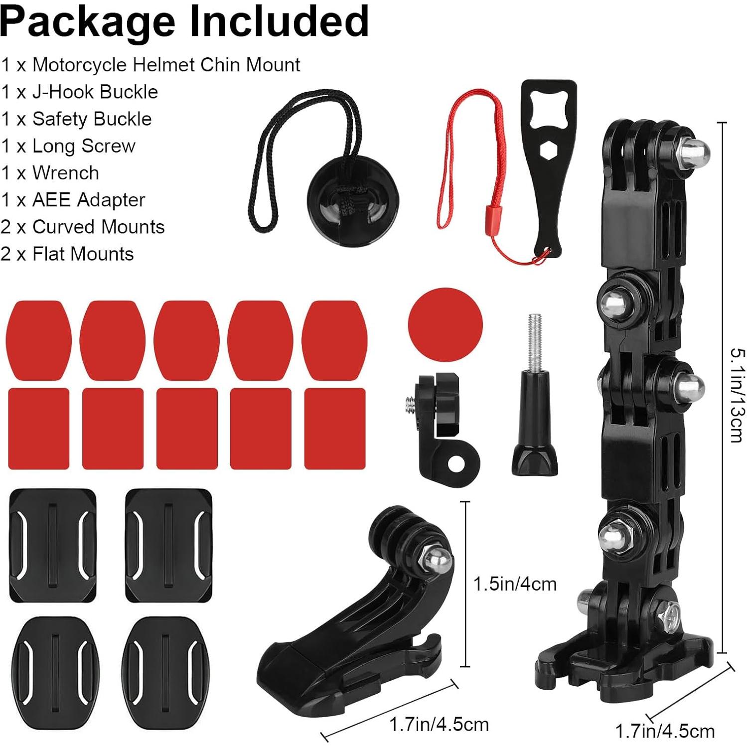 Kit de Montaje en Barbilla para Casco EEEKit GoPro Hero 13-10