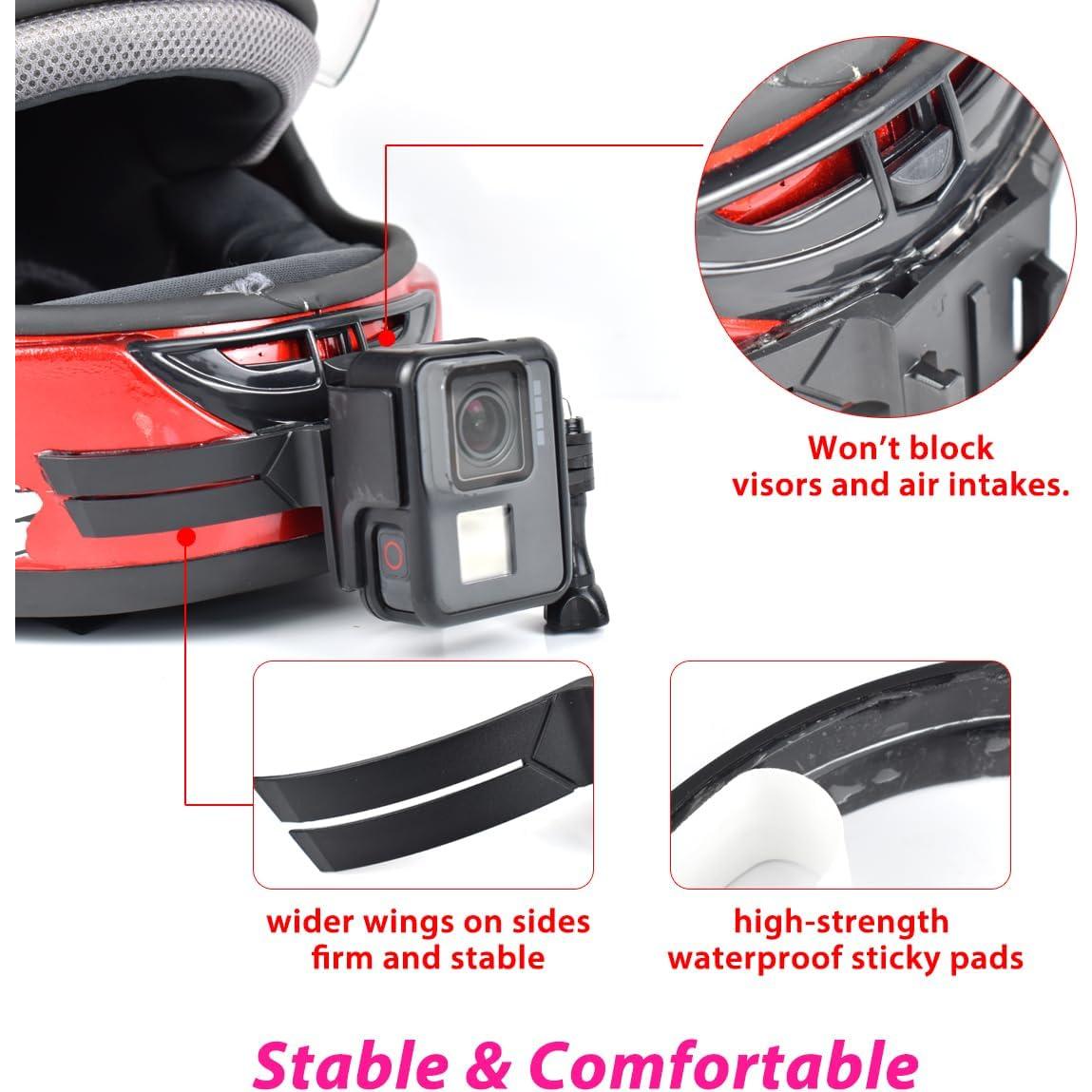 Soporte de Barbilla Akeipho para Casco de Motocicleta con Adhesivos