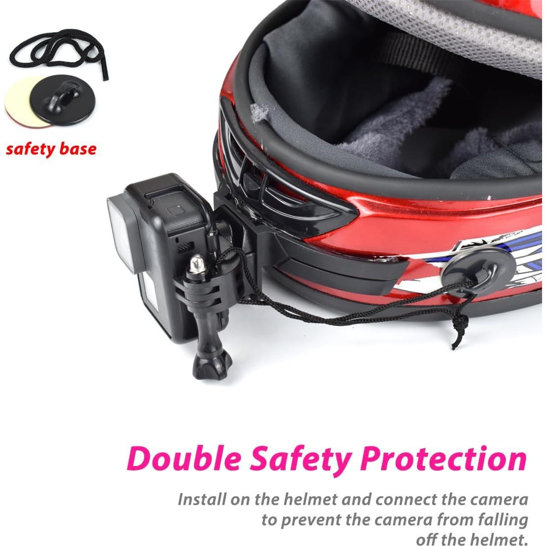 Soporte de Barbilla Akeipho para Casco de Motocicleta con Adhesivos