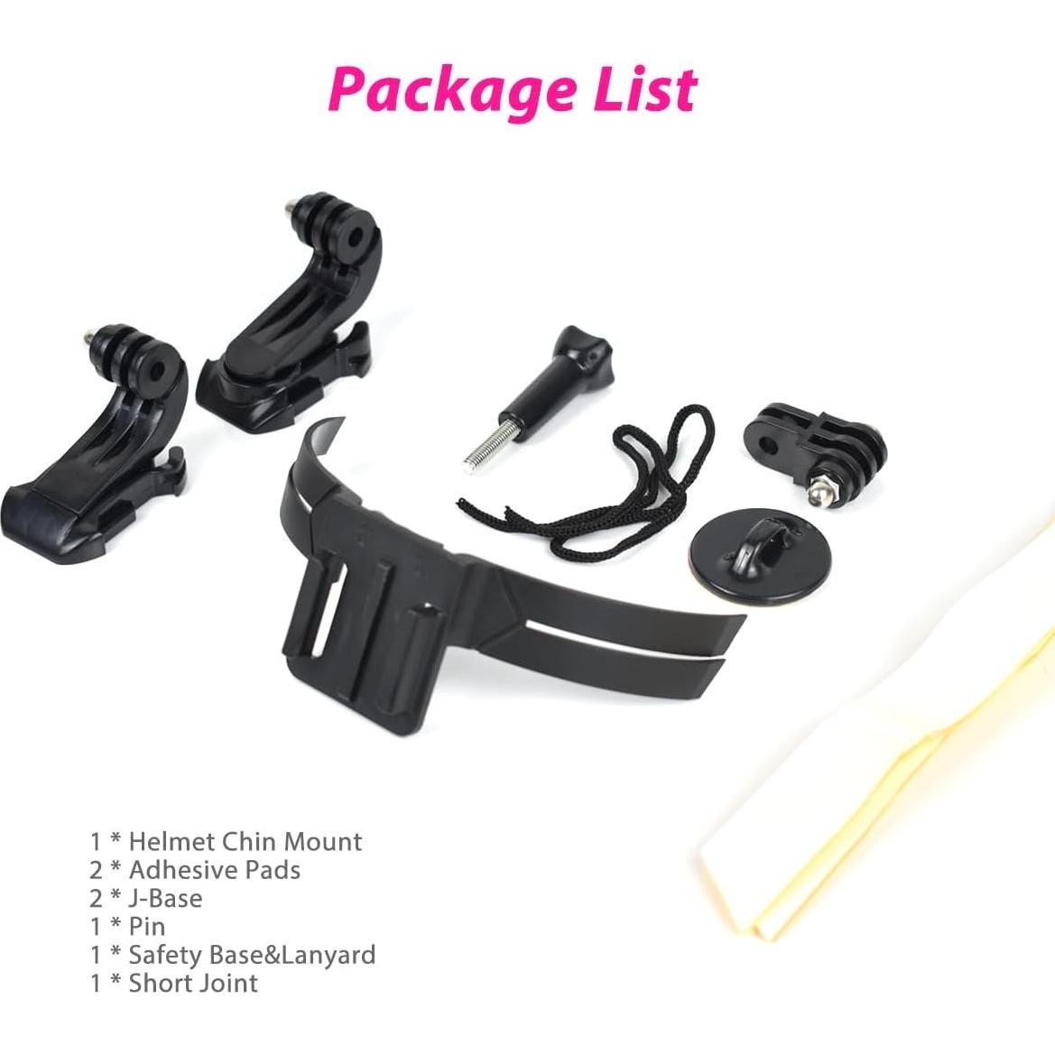 Soporte de Barbilla Akeipho para Casco de Motocicleta con Adhesivos