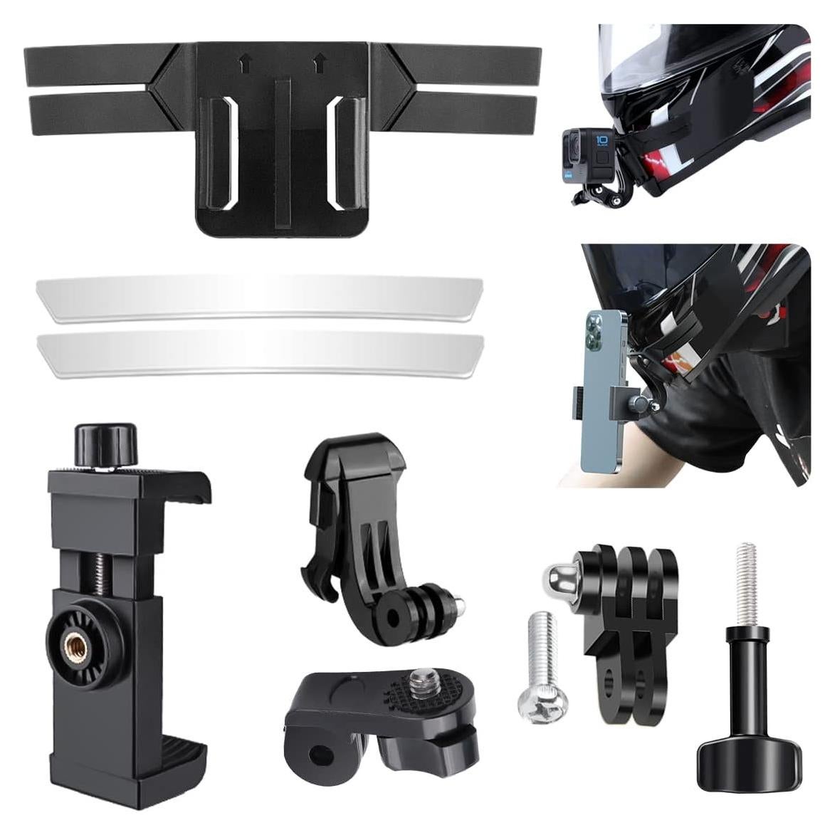 Kit de Montaje en Barbilla para Casco elinigo - Compatible GoPro