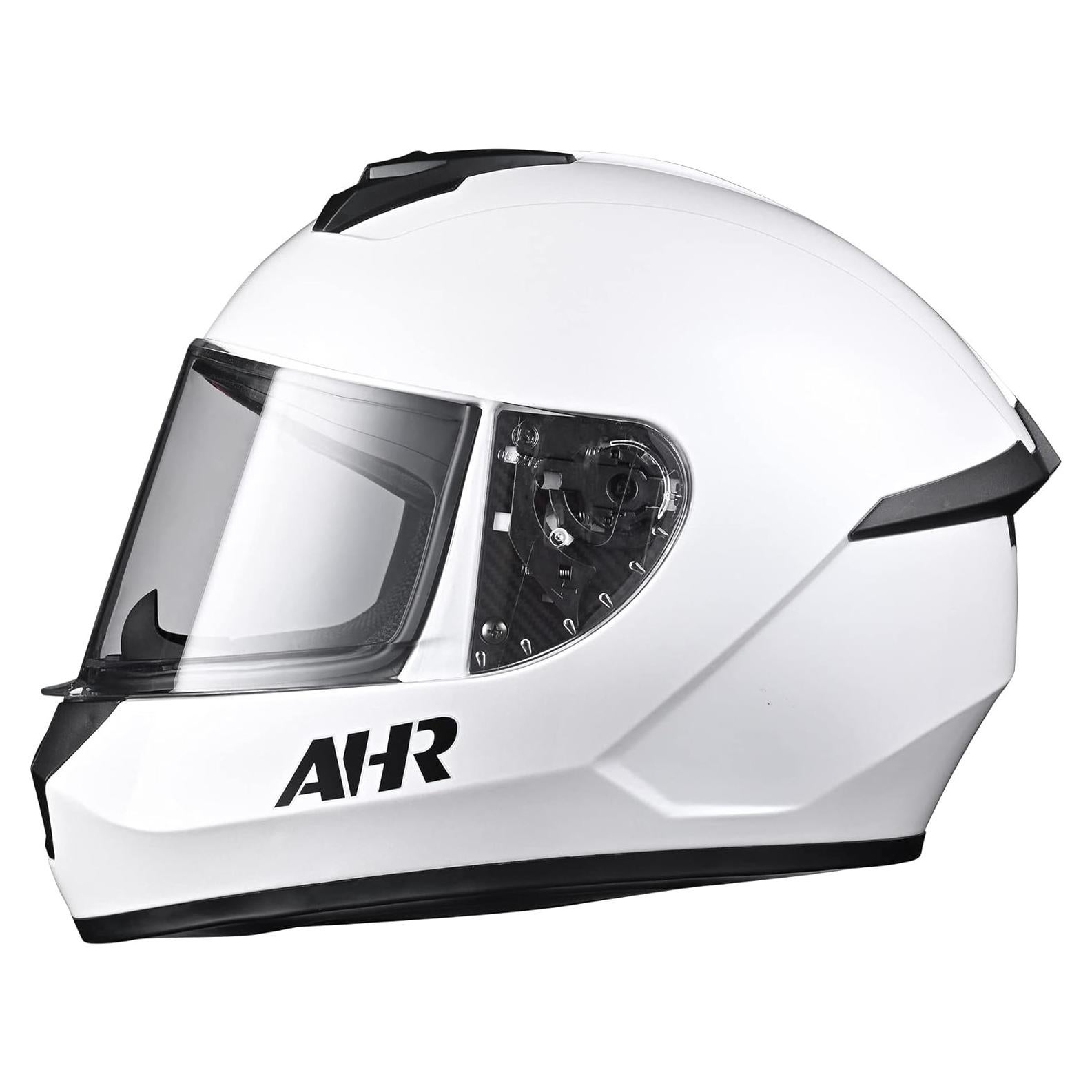 Casco AHR Full Face Touring Racing Run-F3 Negro y Blanco