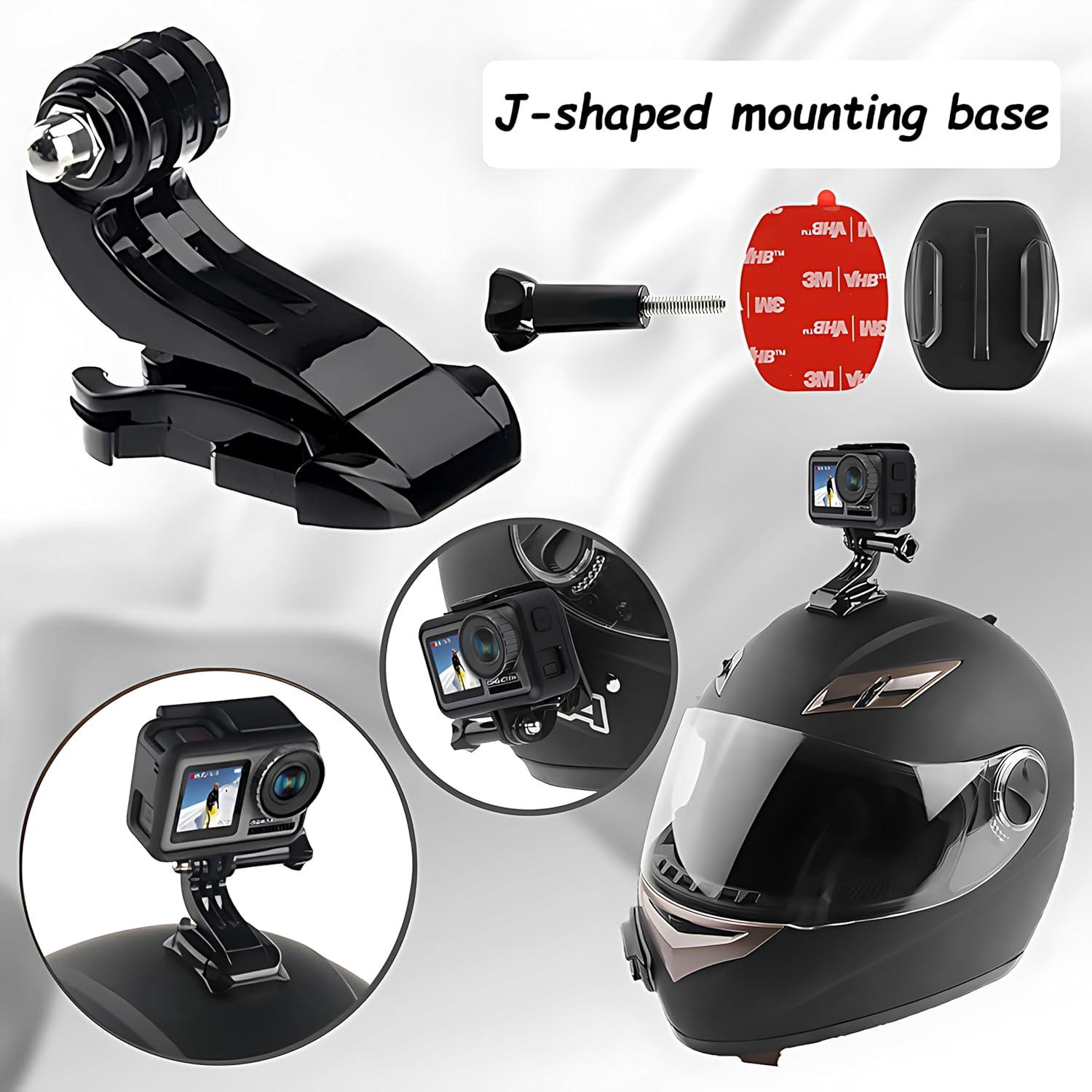 Kit de Montaje para Casco de Motocicleta SRUIM - GoPro, DJI, Insta360