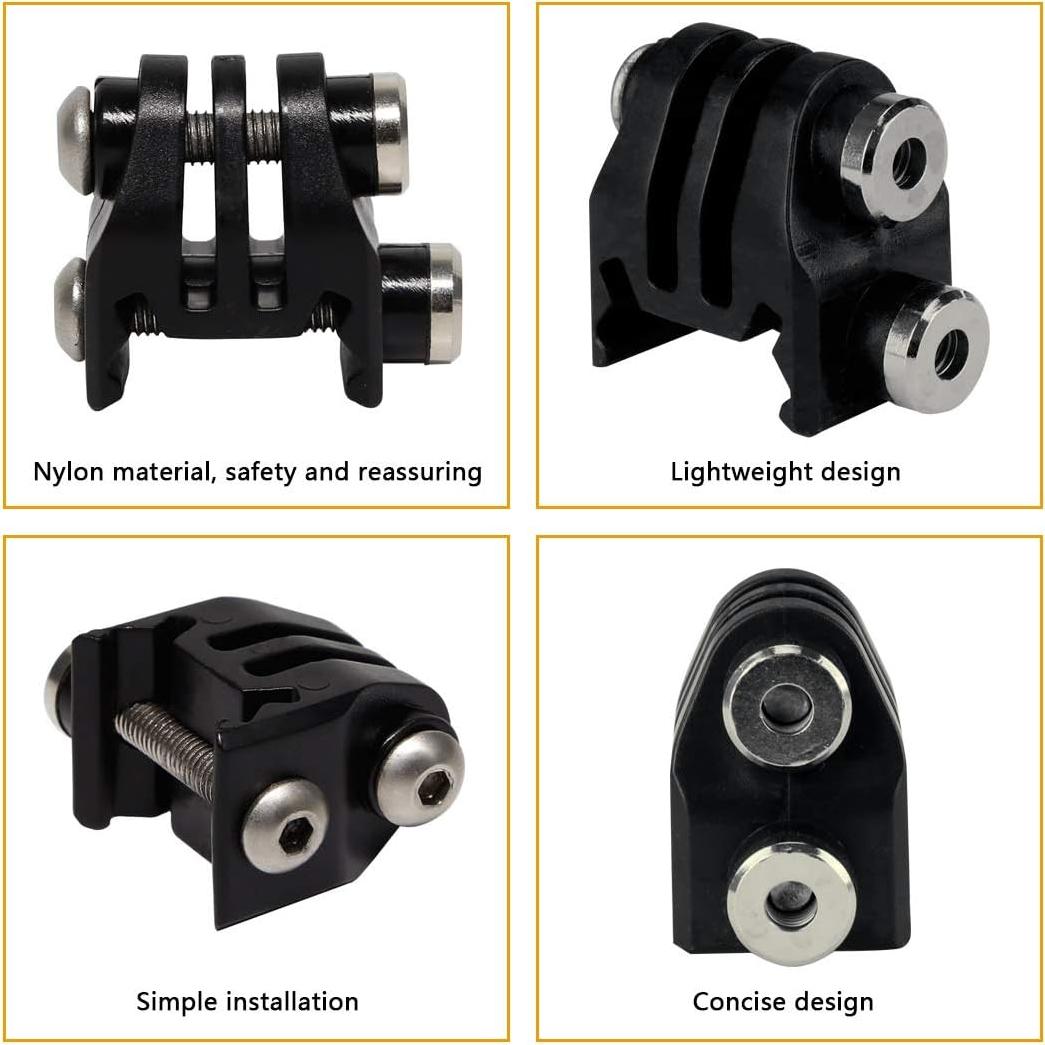 Soportes de riel Picatinny Aoutacc para casco y GoPro