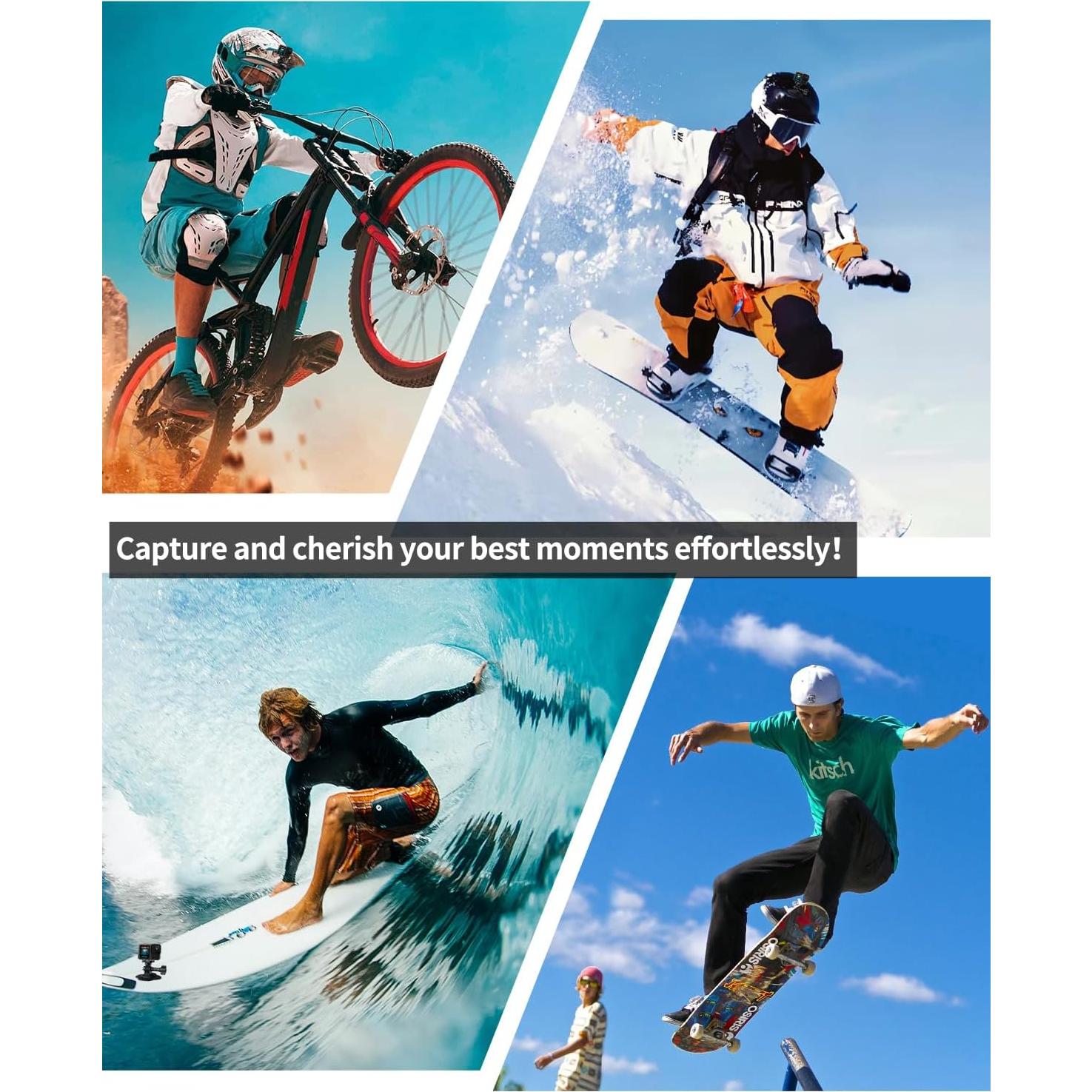 Soporte Adhesivo Flexible HERSAUL para GoPro Hero 8-13 e Insta360