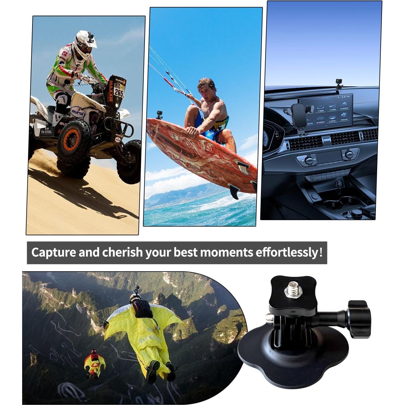 Soporte Adhesivo Flexible HERSAUL para GoPro Hero 8-13 e Insta360