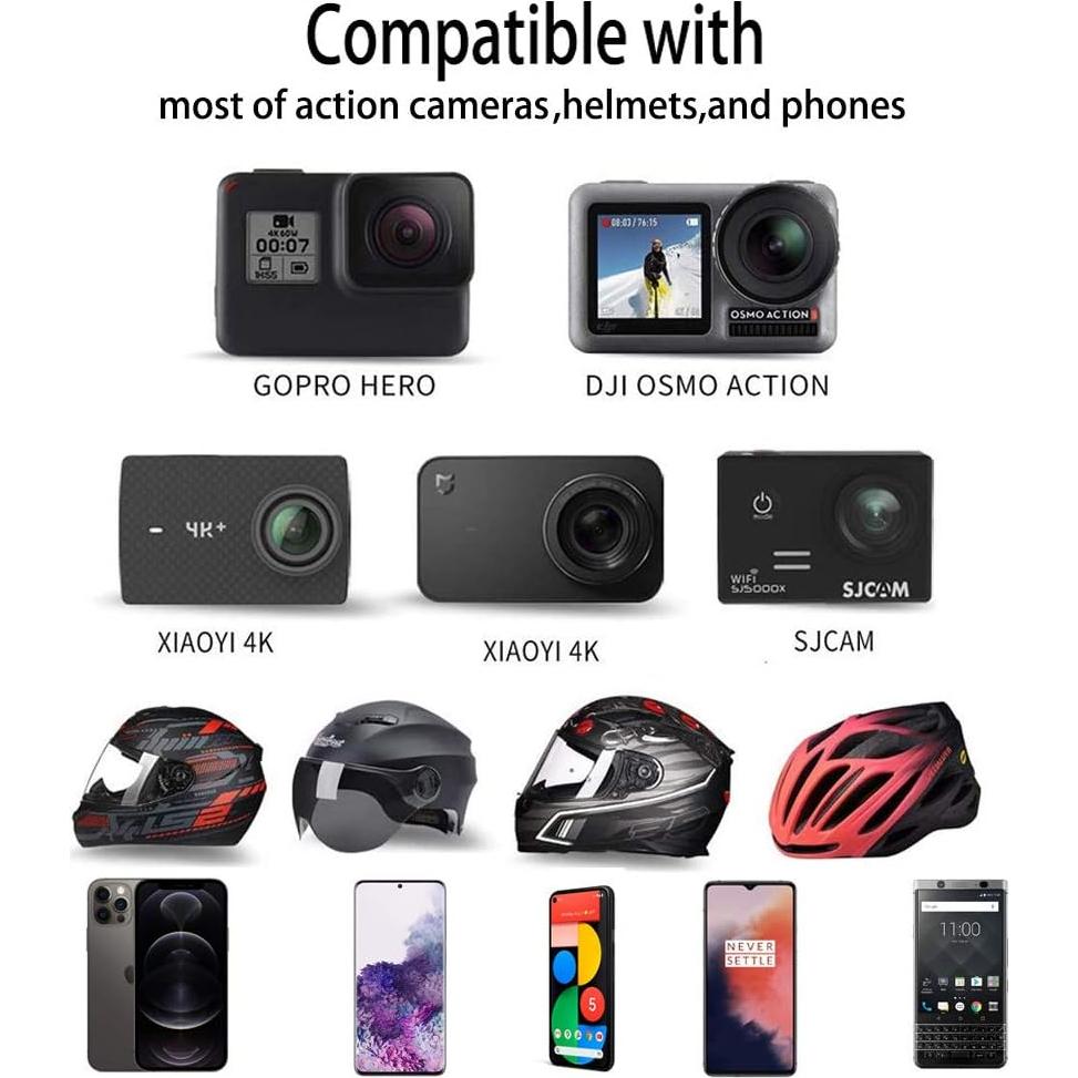 Soporte de mentón Pellking para casco y smartphone - Antideslizante