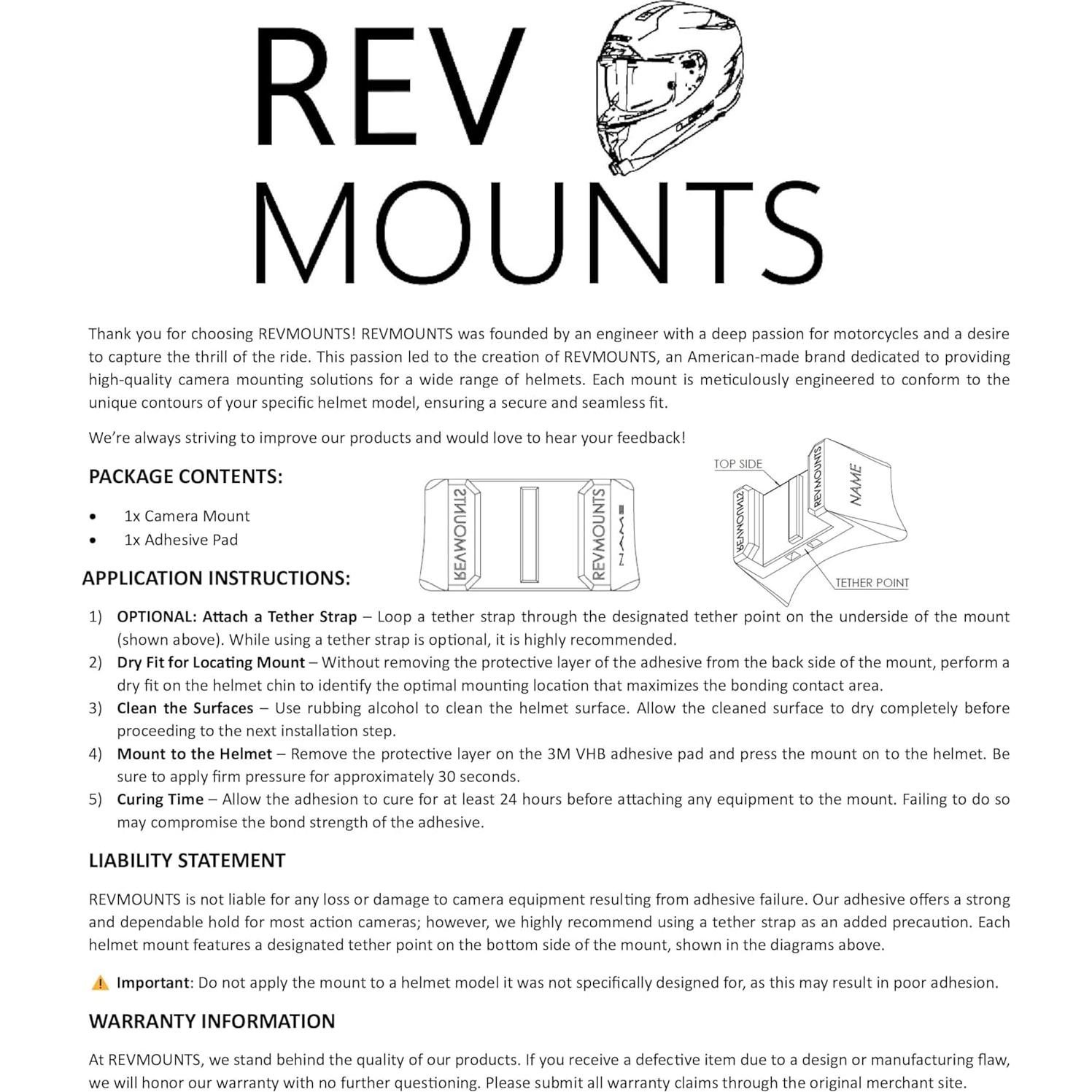 AGV K3 Action Camera Helmet Mount