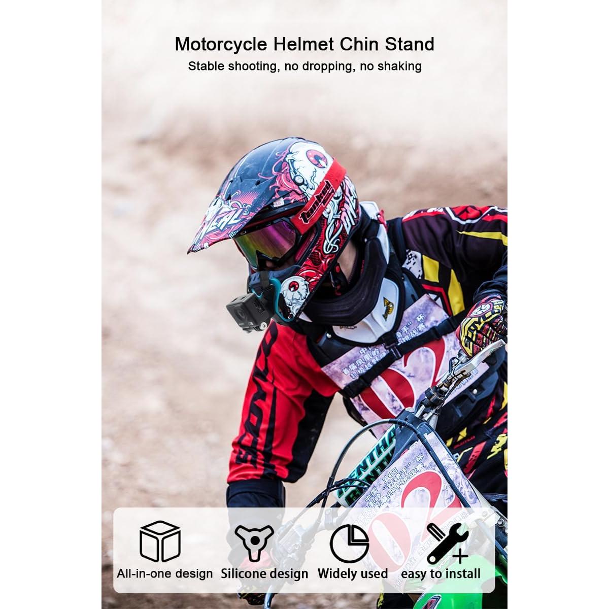 Soporte de Barbilla para Casco Reflex Camera - Compatible GoPro