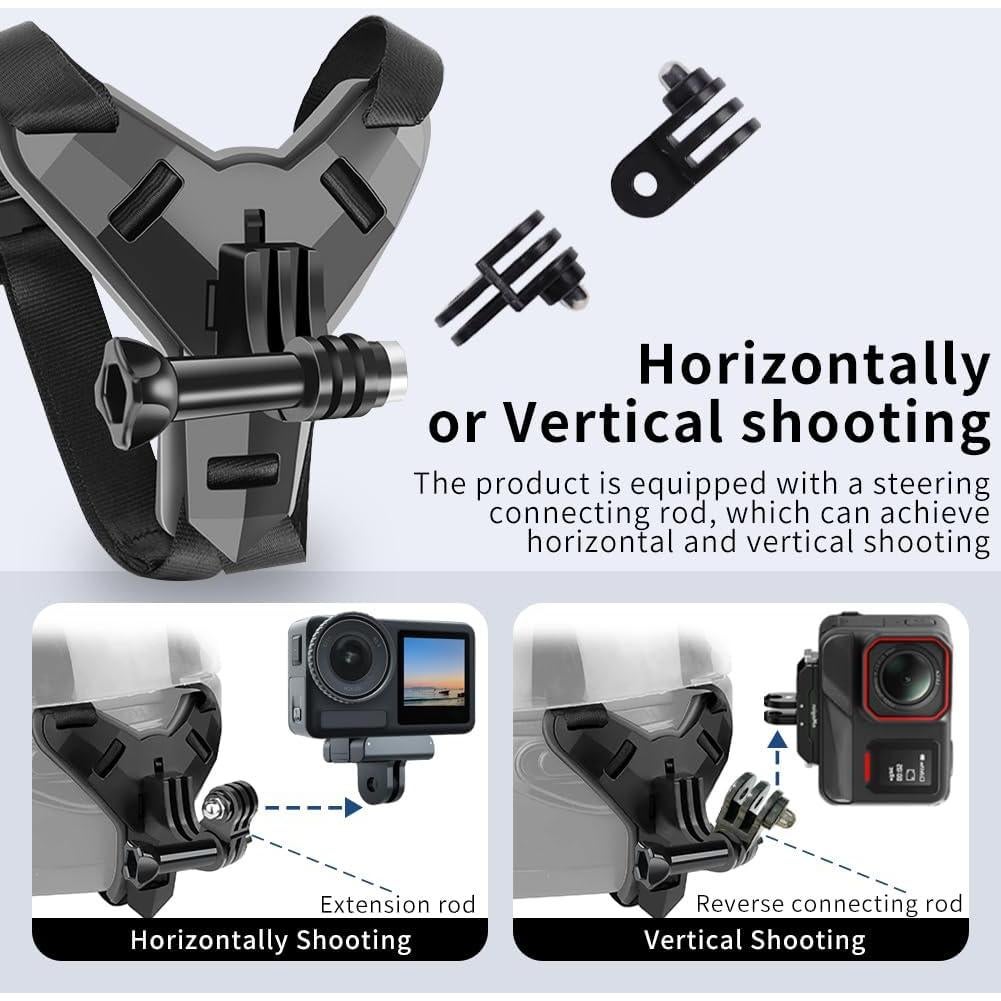 Soporte para casco Bestoct GoPro Hero 13/12/11/10/9/8/7/6/5 Negro