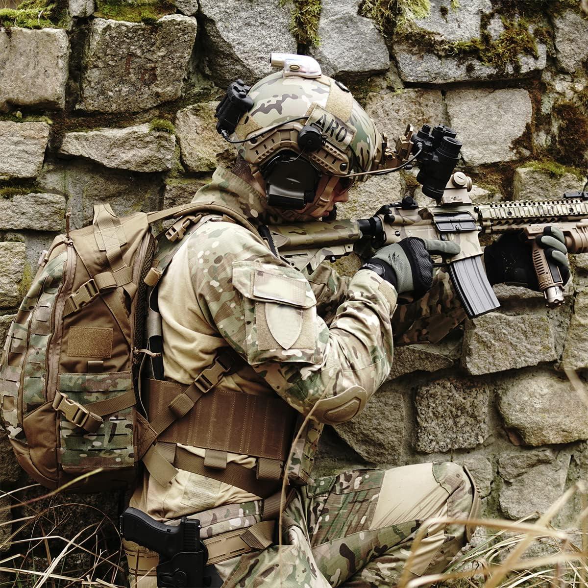 Soporte de casco NVG de aluminio Lupholue para cámaras de acción