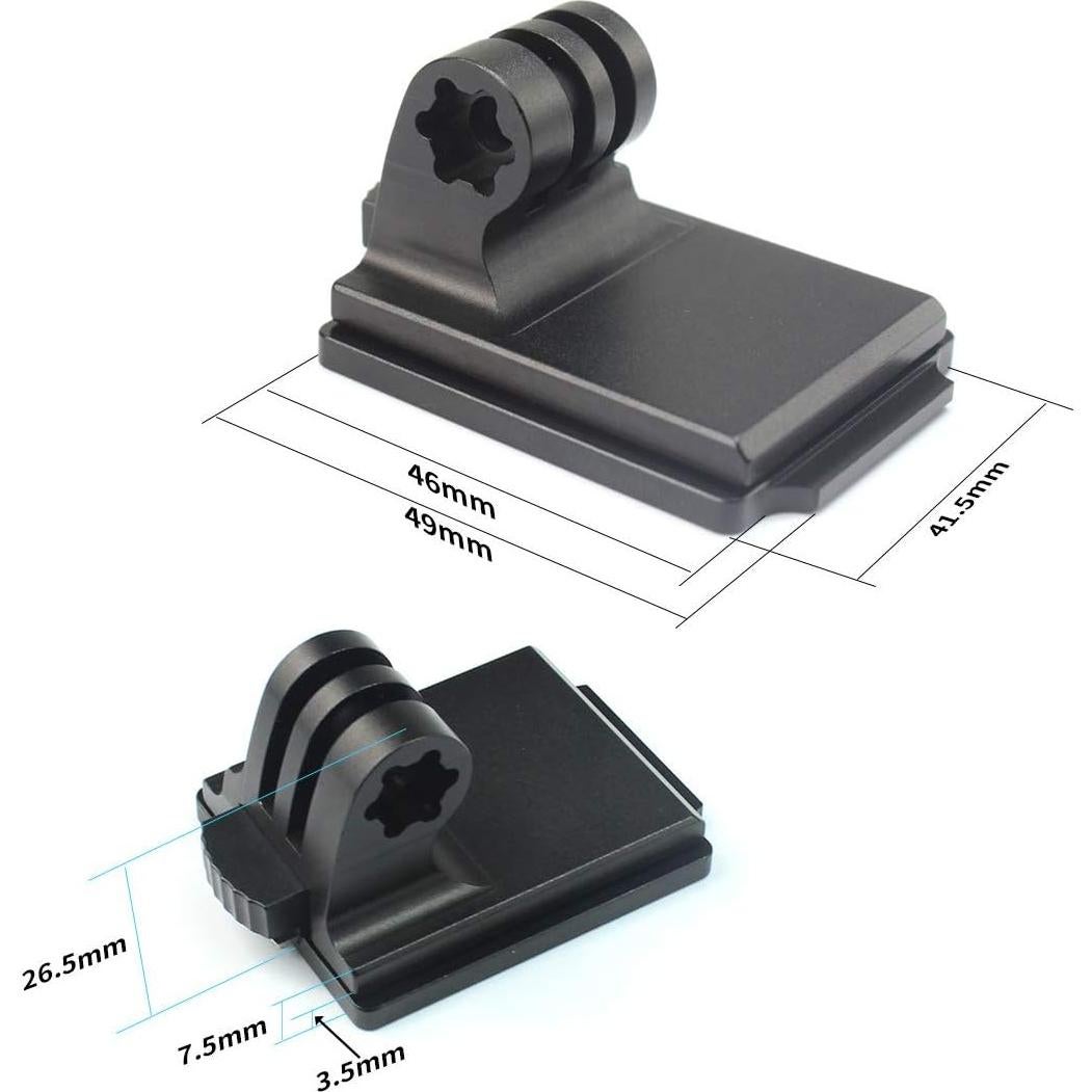 Soporte de casco de aluminio AngelReally para GoPro Hero 9/8/7/6/5/4