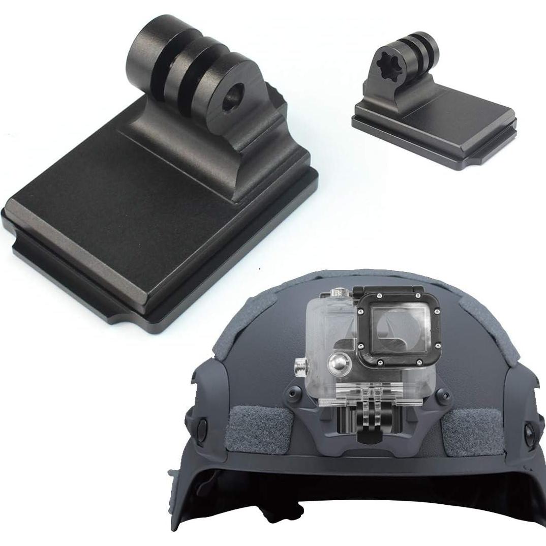 Soporte de casco de aluminio AngelReally para GoPro Hero 9/8/7/6/5/4