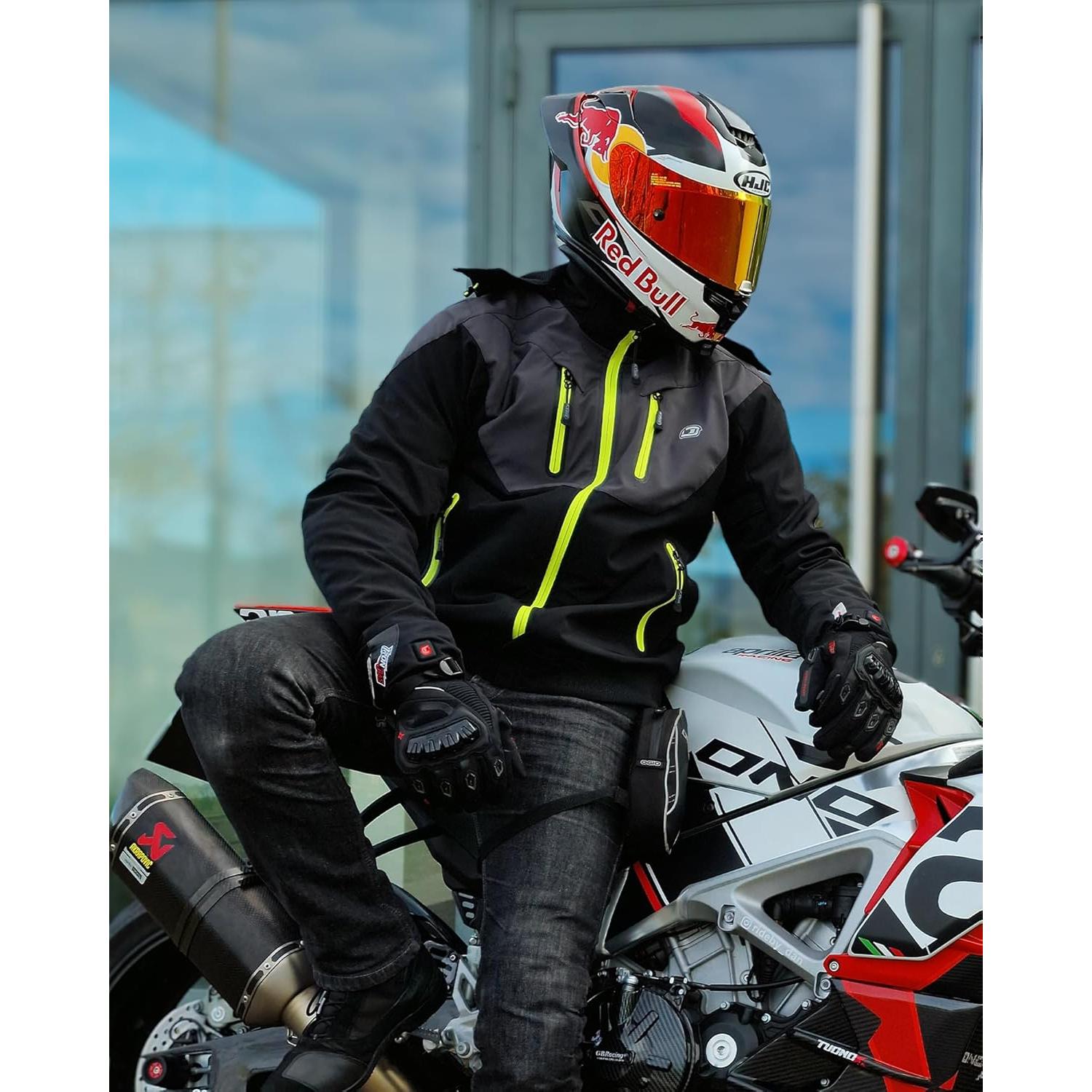 Chaqueta de Motocicleta BORLENI JK007 con Armadura CE
