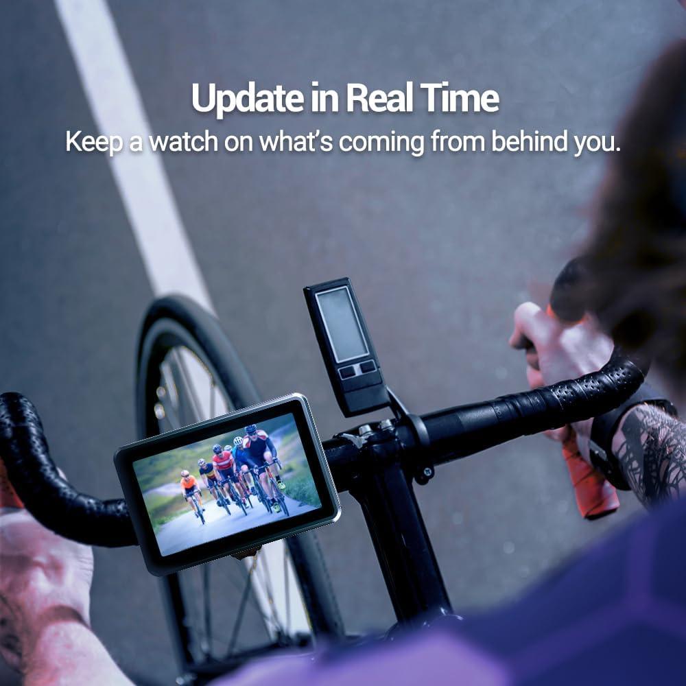 Espejo de Manillar FEISIKE con Cámara HD 4.3" y Visión Nocturna