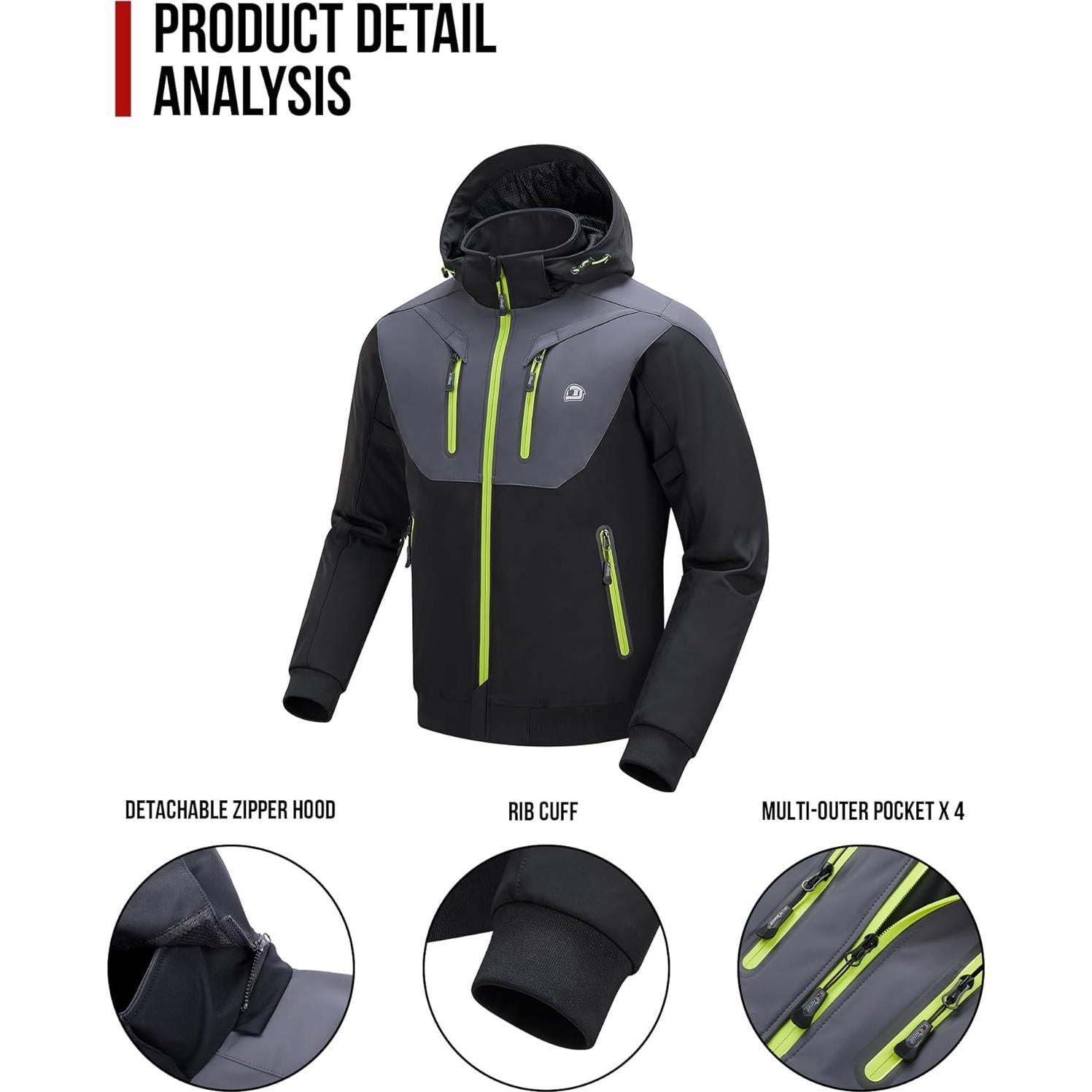 Chaqueta de Motocicleta BORLENI JK007 Invierno CE Negra