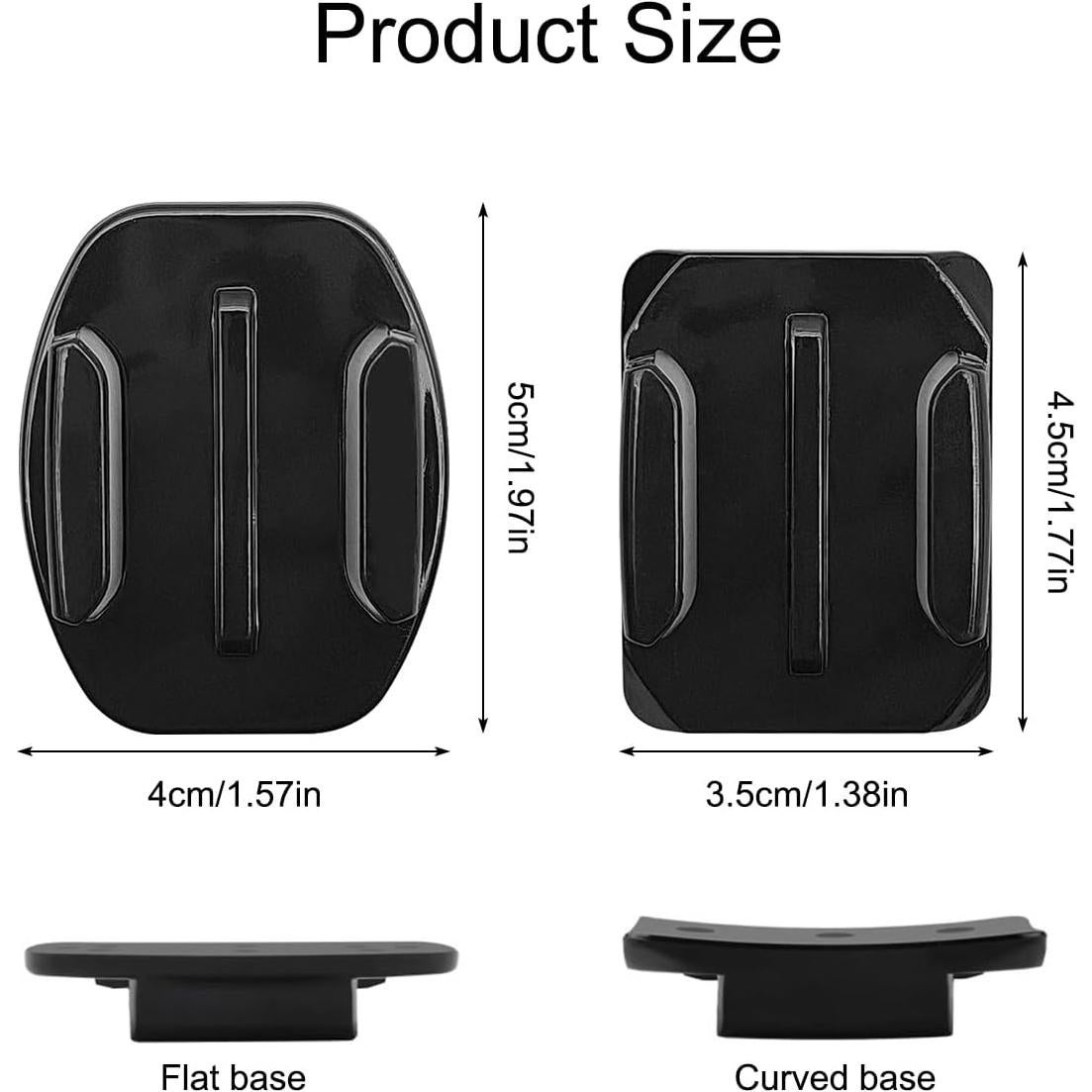 Montajes Adhesivos Planos y Curvos IOUALEY para GoPro - Paquete de 10