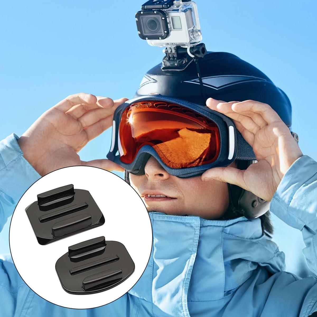 Montajes Adhesivos Planos y Curvos IOUALEY para GoPro - Paquete de 10