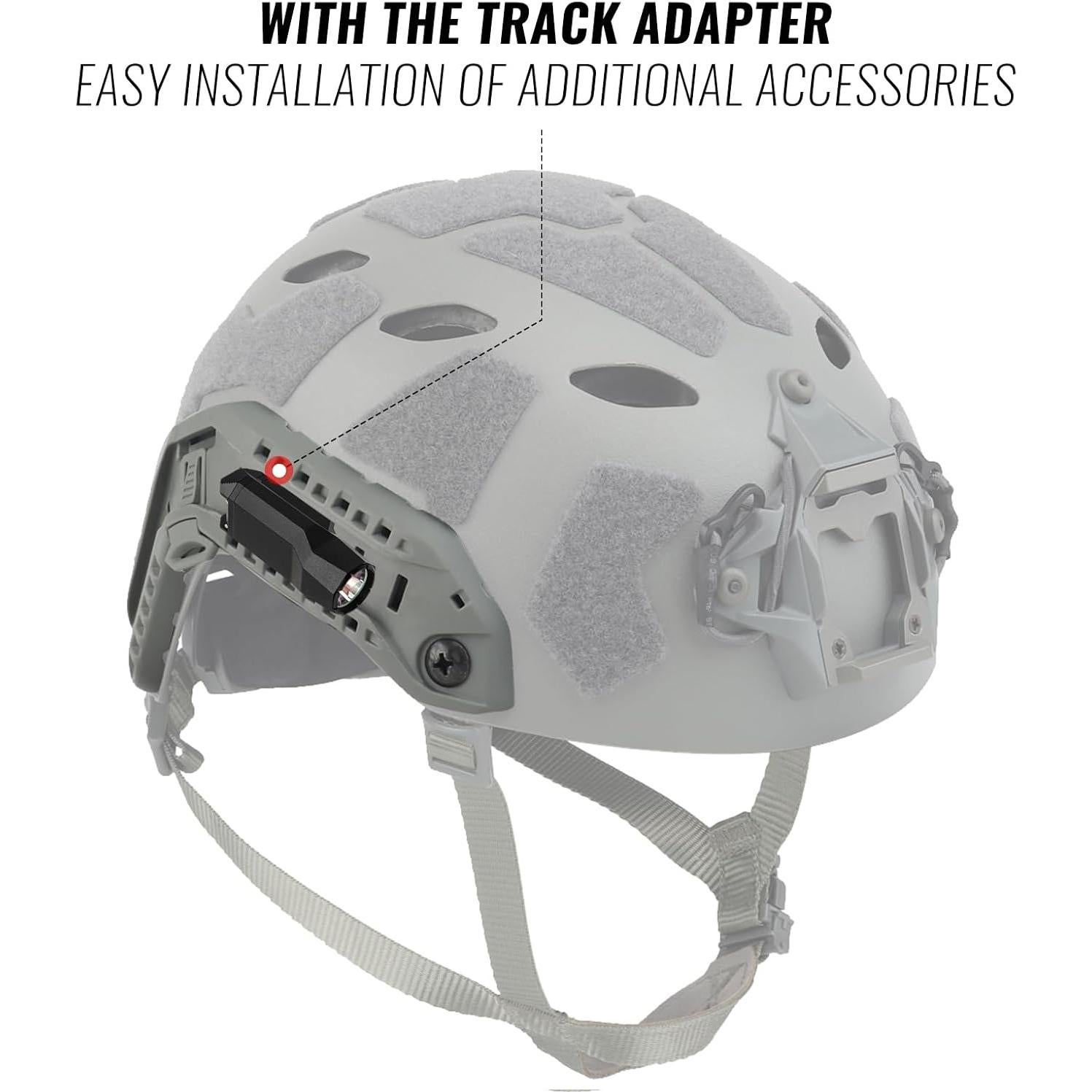 Kit de Rieles Laterales Qavctw para Casco Táctico FAST