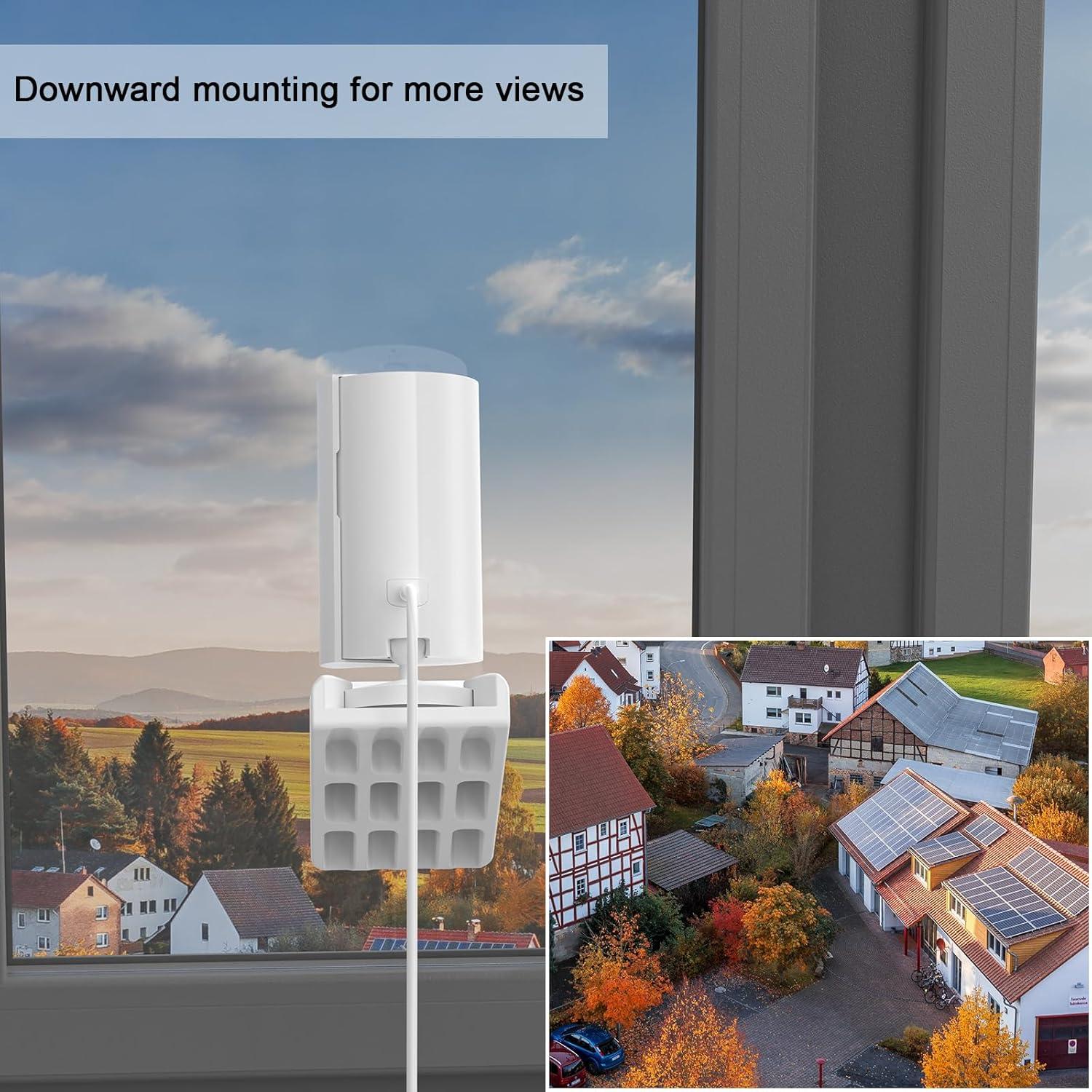 Soporte Adhesivo para Cámara Interior KOROAO 20° Blanco