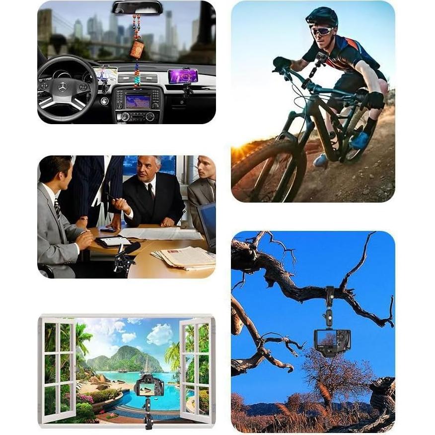 Super Clamp LSYRIA con Brazo Mágico 360° y Adaptador GoPro