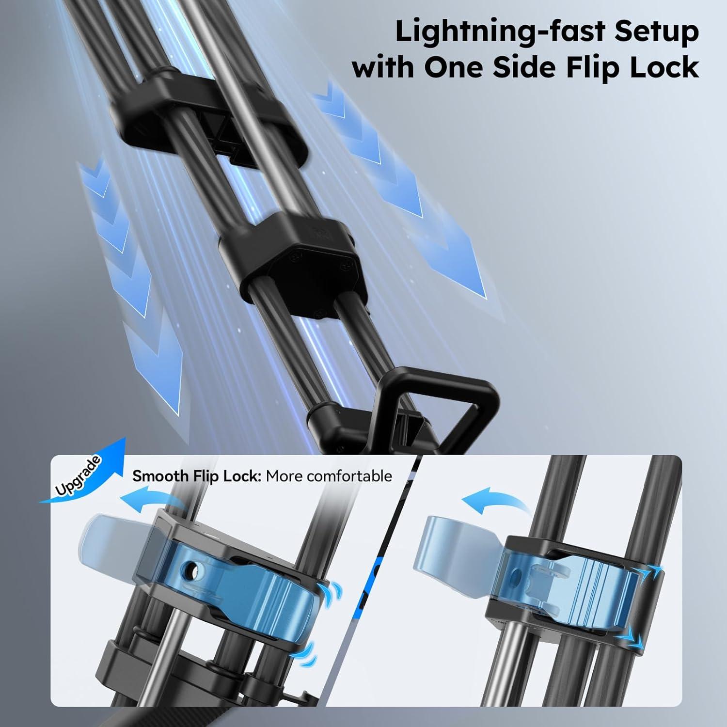 Trípode de Video SIRUI SQ75 de Fibra de Carbono 178cm