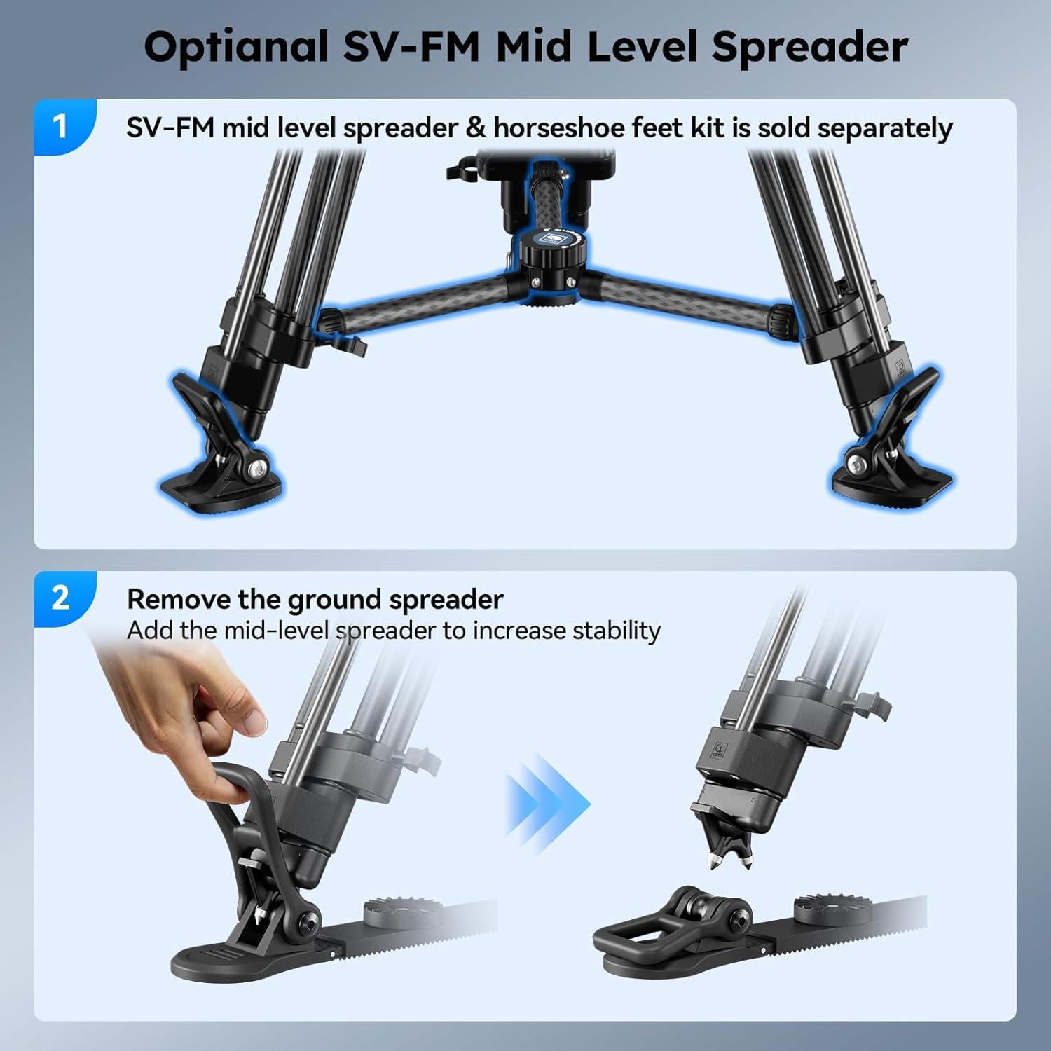 Trípode de Video SIRUI SQ75 de Fibra de Carbono 178cm
