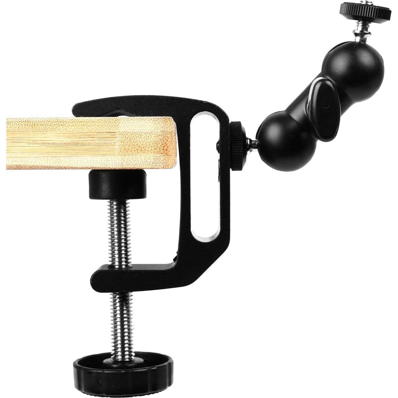 Soporte de cámara WANBY con abrazadera de doble bola 7.9x4.8cm