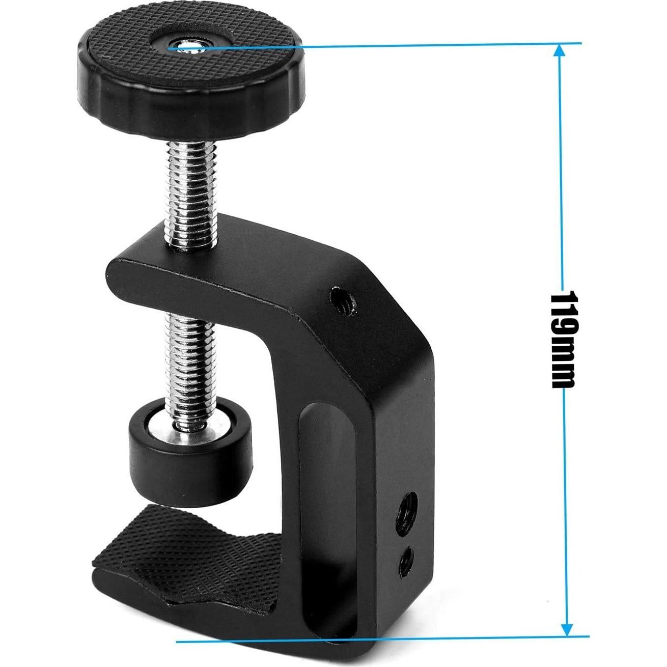 Soporte de cámara WANBY con abrazadera de doble bola 7.9x4.8cm