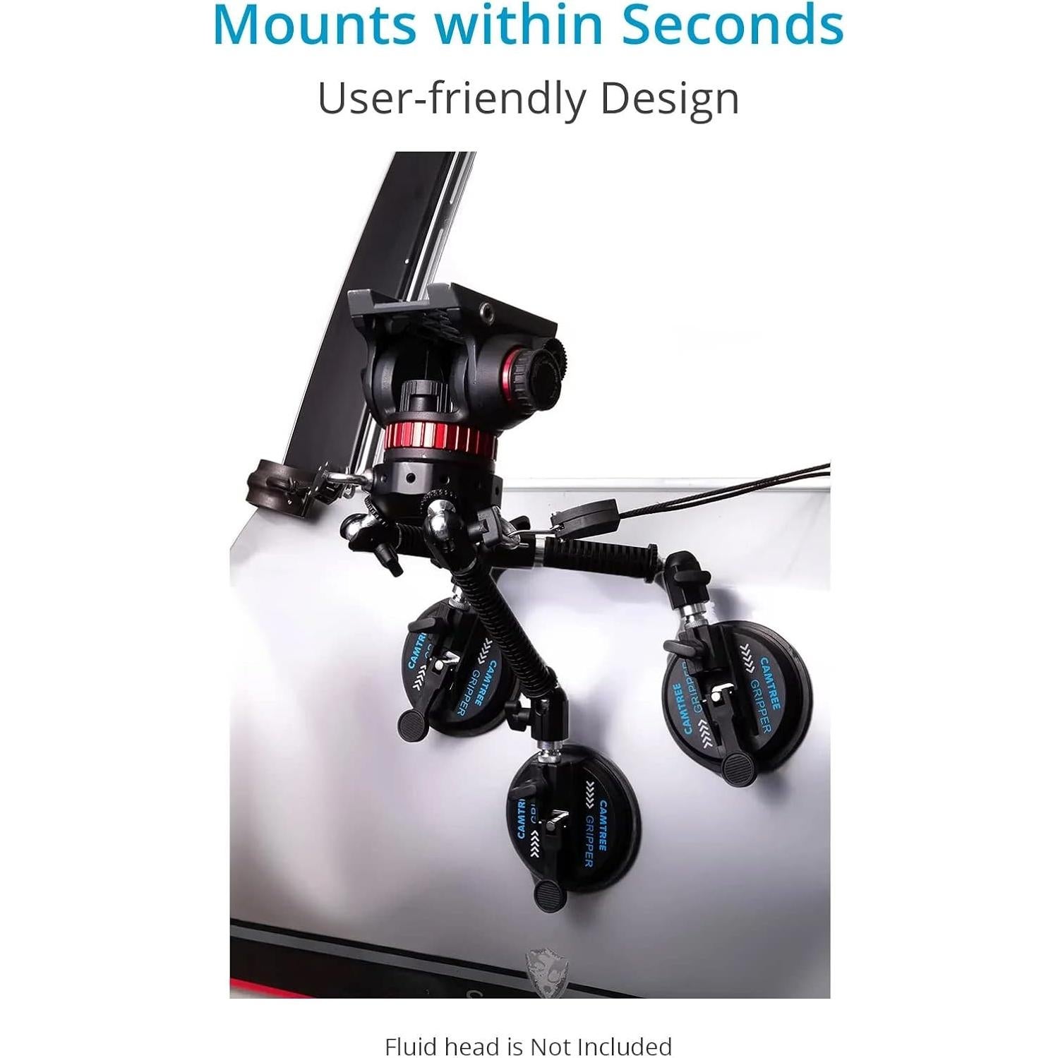 Soporte de Cámara CAMTREE G-51 con Ventosas y Bloqueo Rápido