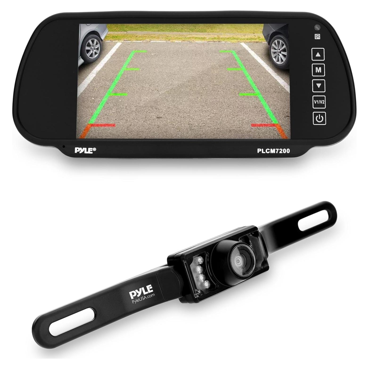 Cámara de Respaldo Pyle PLCM7200, Pantalla LCD 7", Impermeable