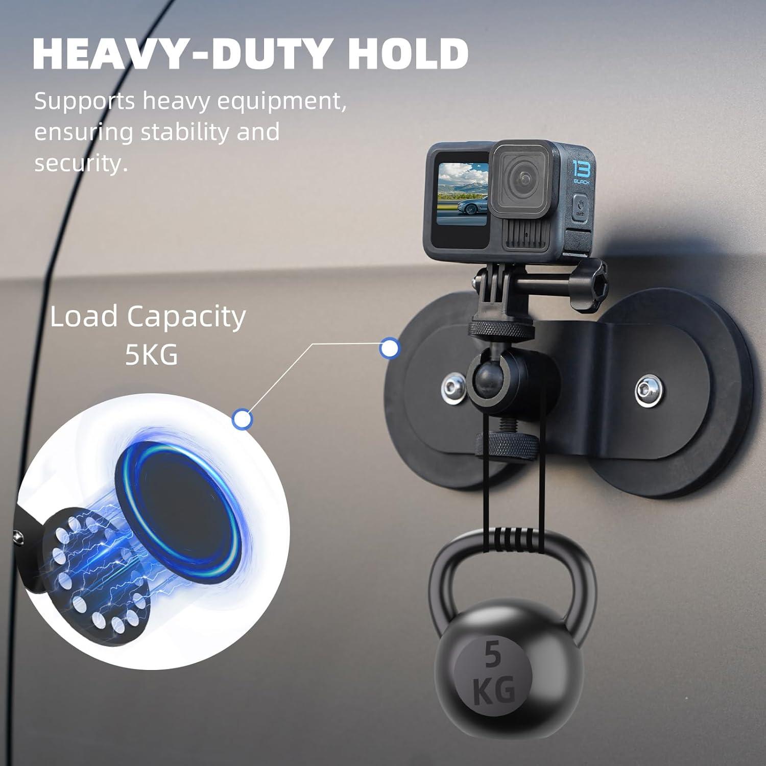 Soporte Magnético para Coche BRDRC para GoPro y Teléfonos