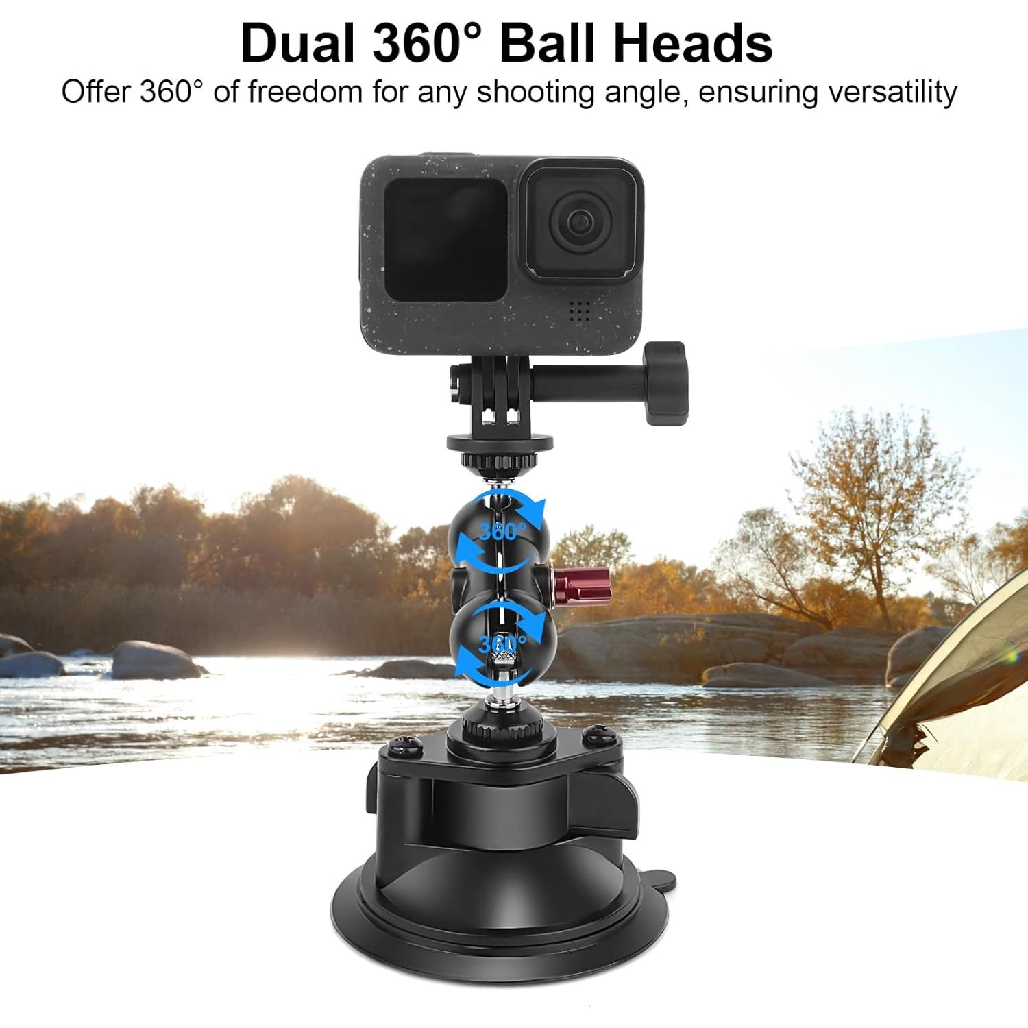 Soporte de Ventosa Mechrig para Cámara y Teléfono 360°