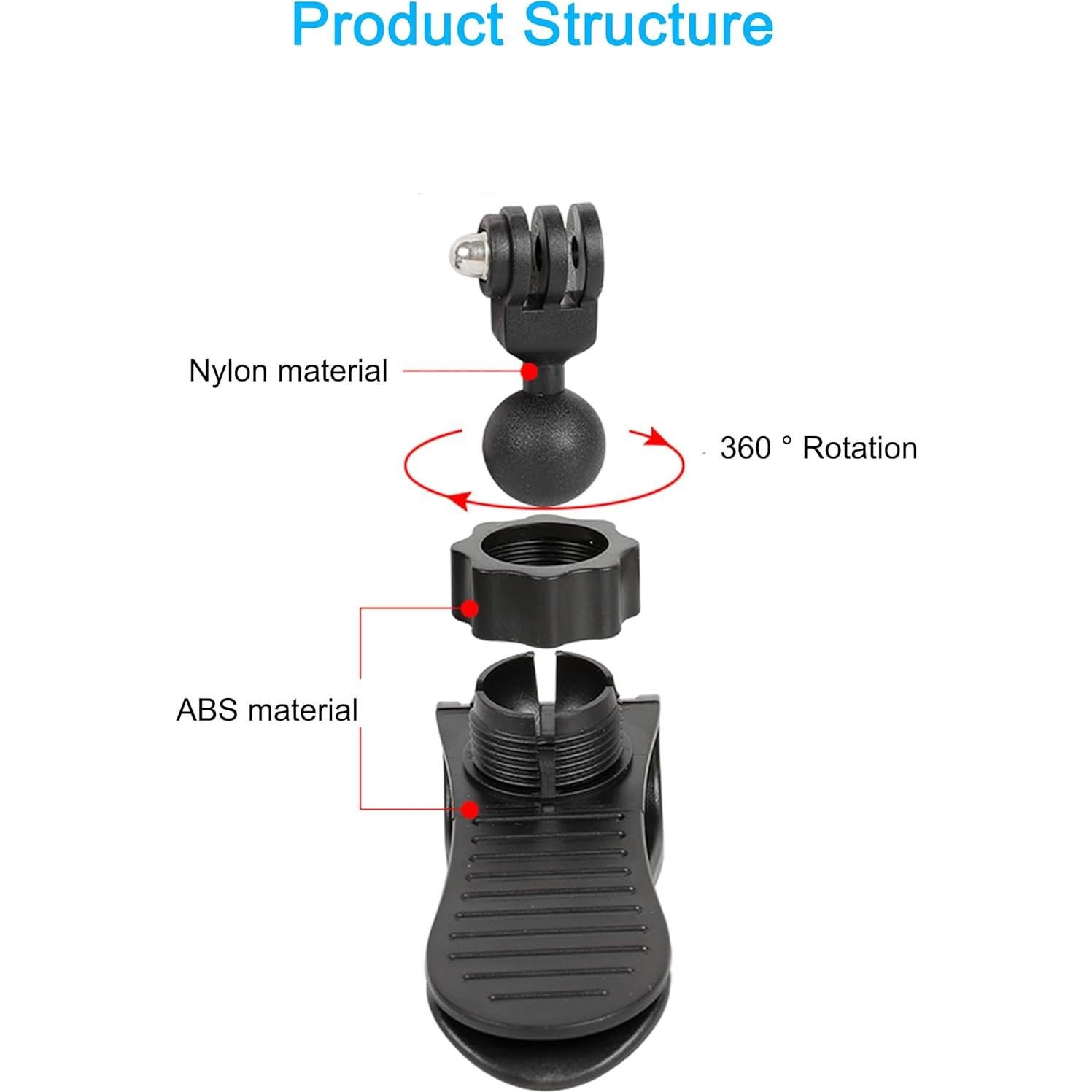 Soporte de cámara para visera PellKing DJI Osmo Pocket 3