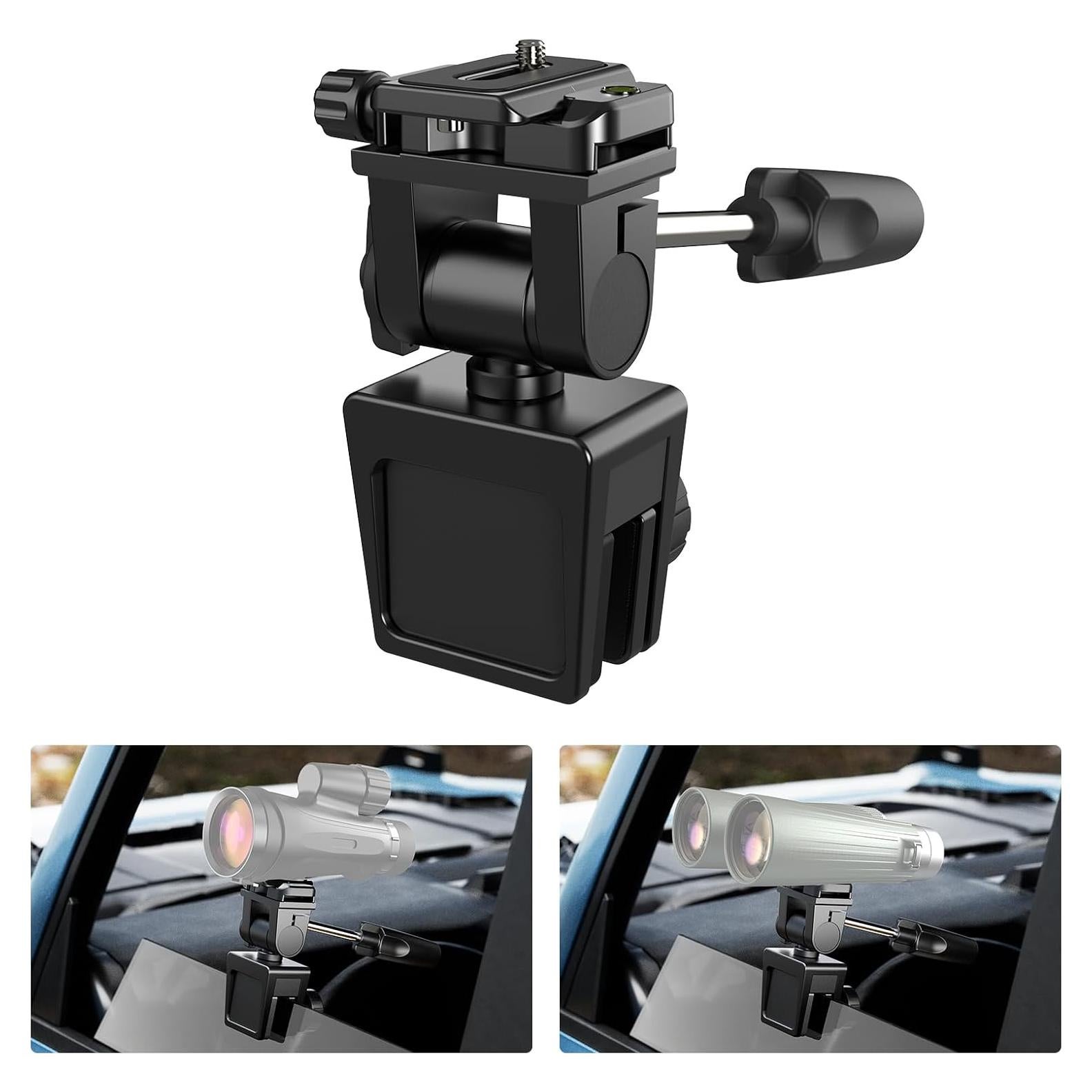 Soporte de Ventana de Coche APEXEL Ajustable 360° para Telescopios