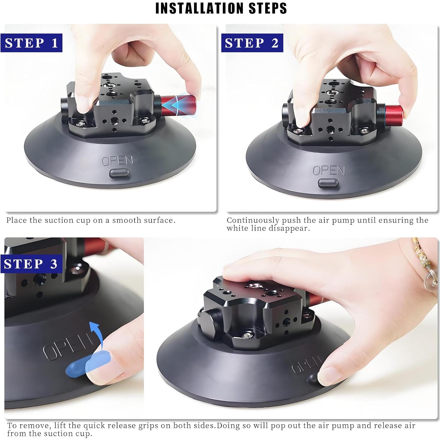 Soporte de Cámara con Ventosa FIFIELD 15.2 cm Ajustable